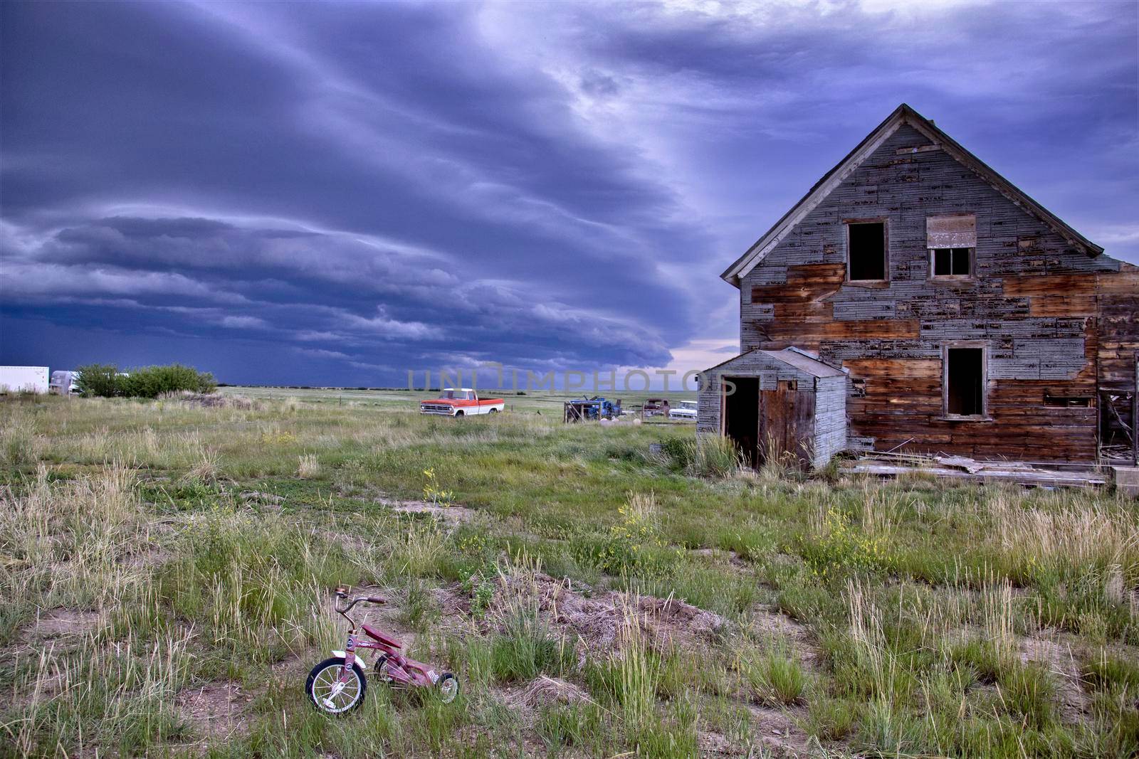 Prairie Storm Clouds Canada Saskatchewan Dramatic Summer