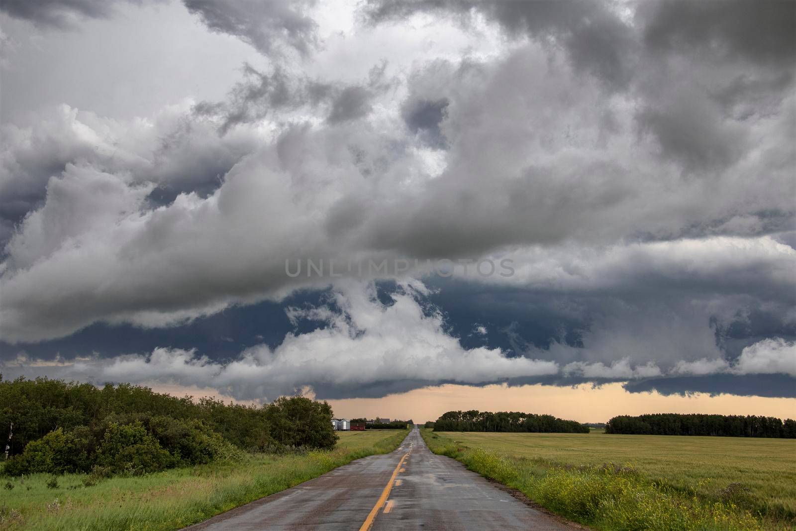 Prairie Storm Clouds Canada Saskatchewan Dramatic Summer