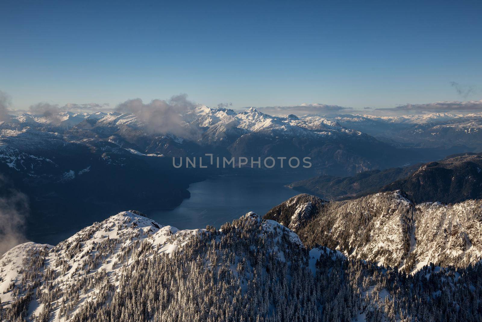 Canadian Nature Background. Aerial Mountains by edb3_16
