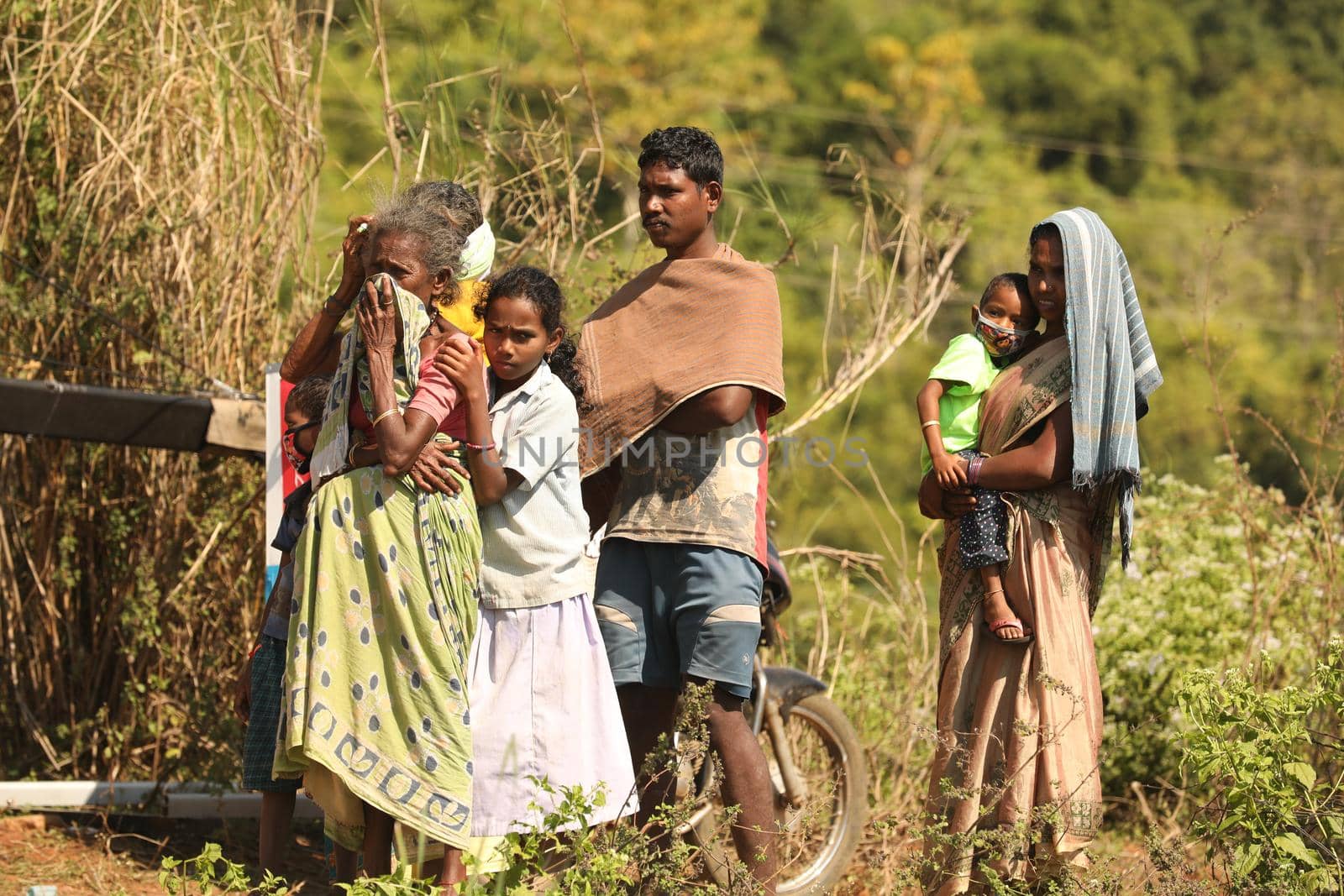 Indian Village People watching by rajastills