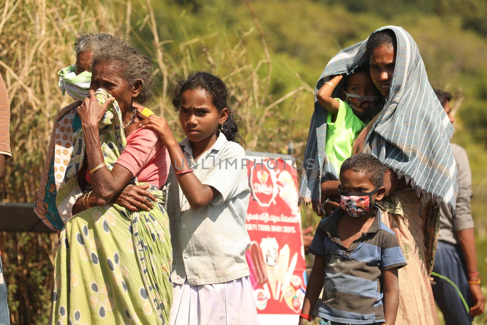 Indian Village People watching by rajastills