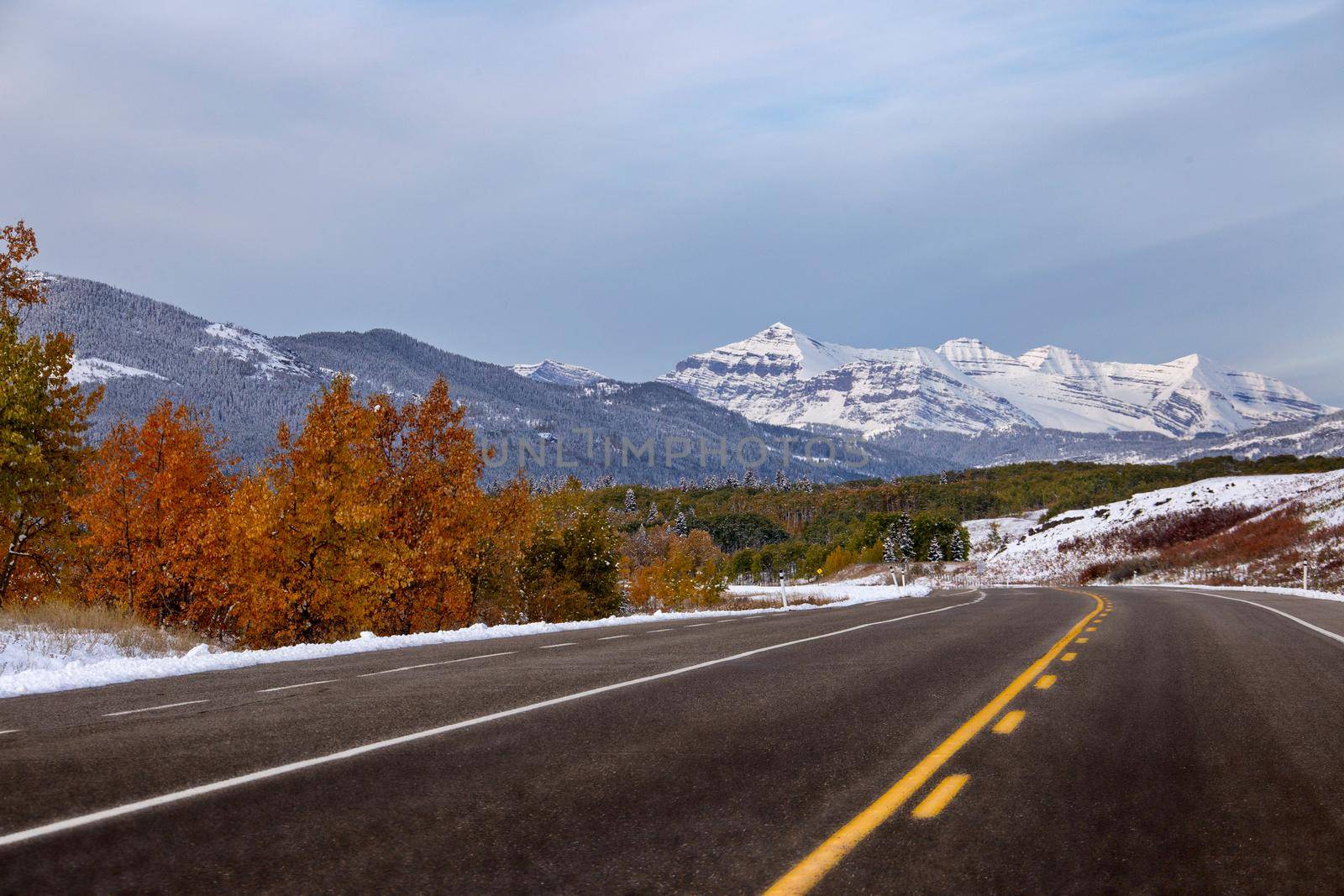 Rocky Mountains Winter Fall by pictureguy