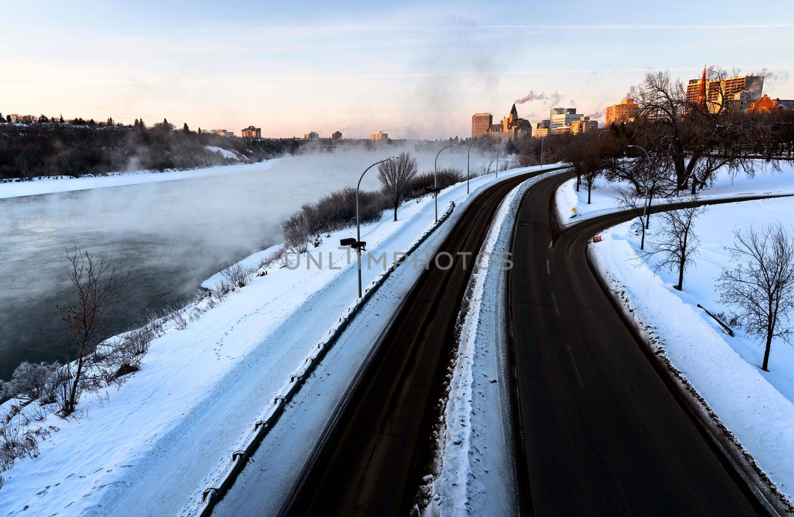 Winter Scene Saskatoon by pictureguy