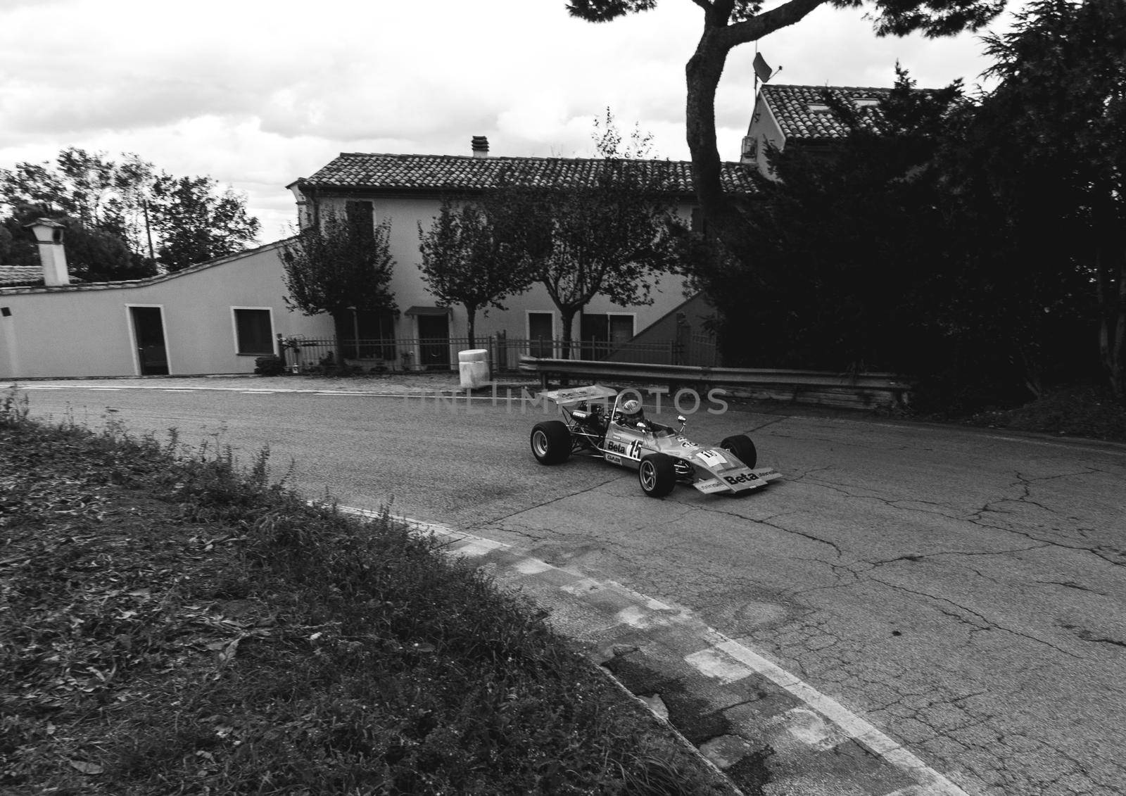 PESARO , ITALY - OTT 10 - 2021 : vintage CAR MARCH F2 IN RACE IN PESARO SAN BARTOLO