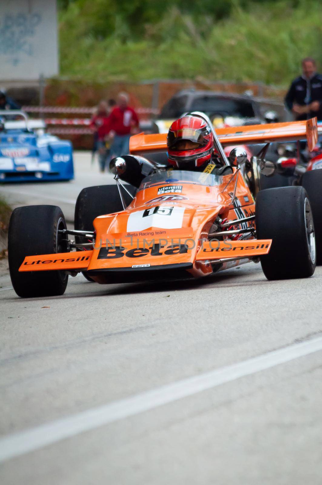 vintage CAR MARCH F2 IN RACE IN PESARO SAN BARTOLO by massimocampanari