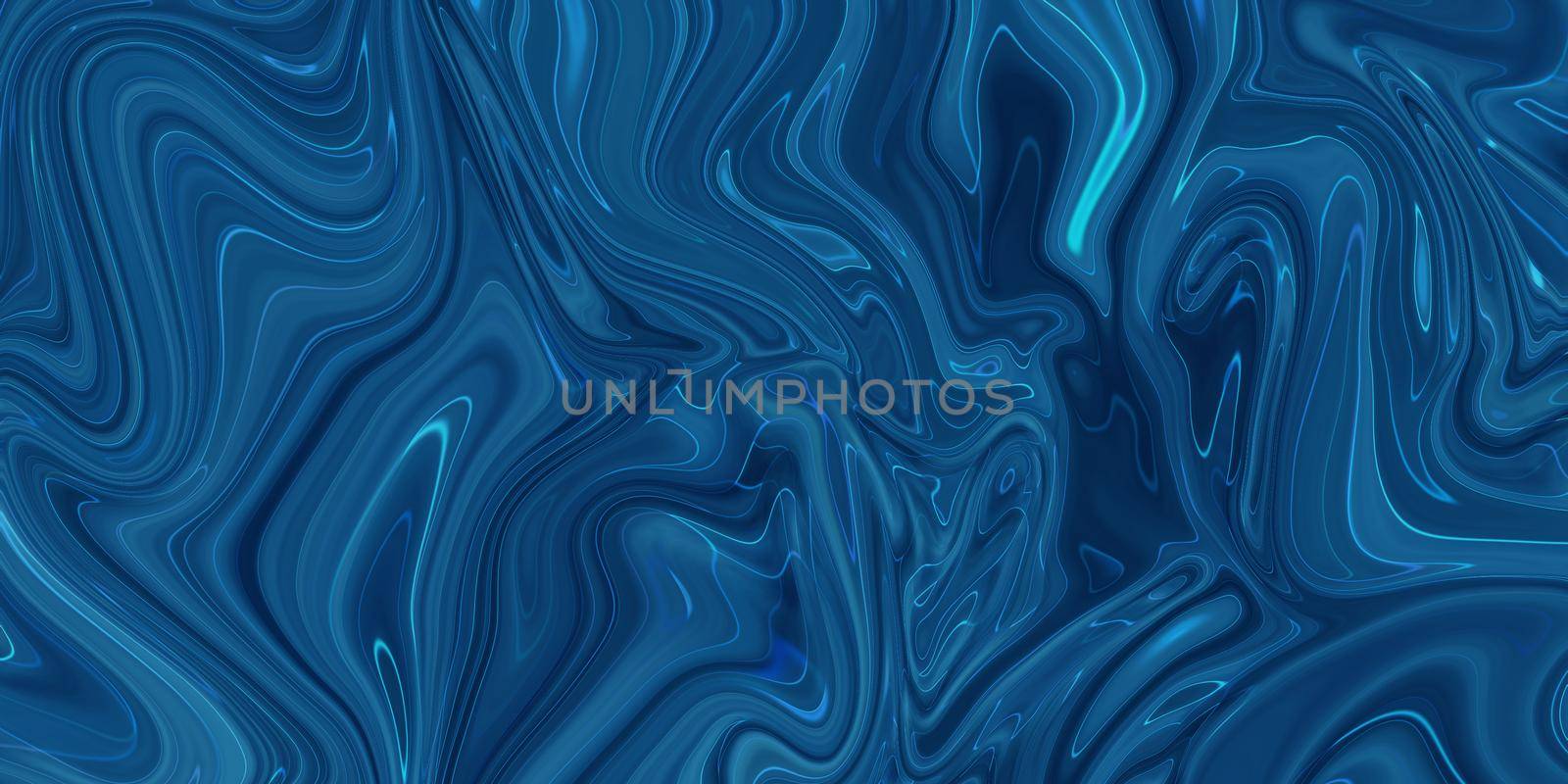 Marbled blue abstract background. Liquid marble pattern. by Benzoix