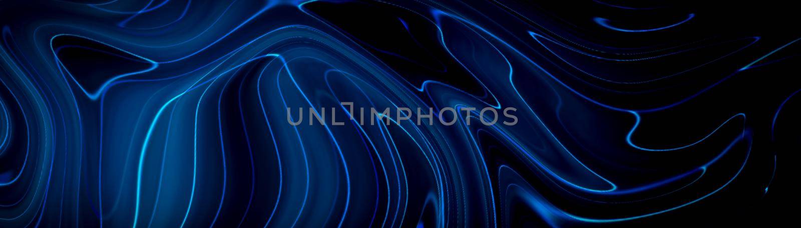 Marbled blue abstract background. Liquid marble pattern. by Benzoix