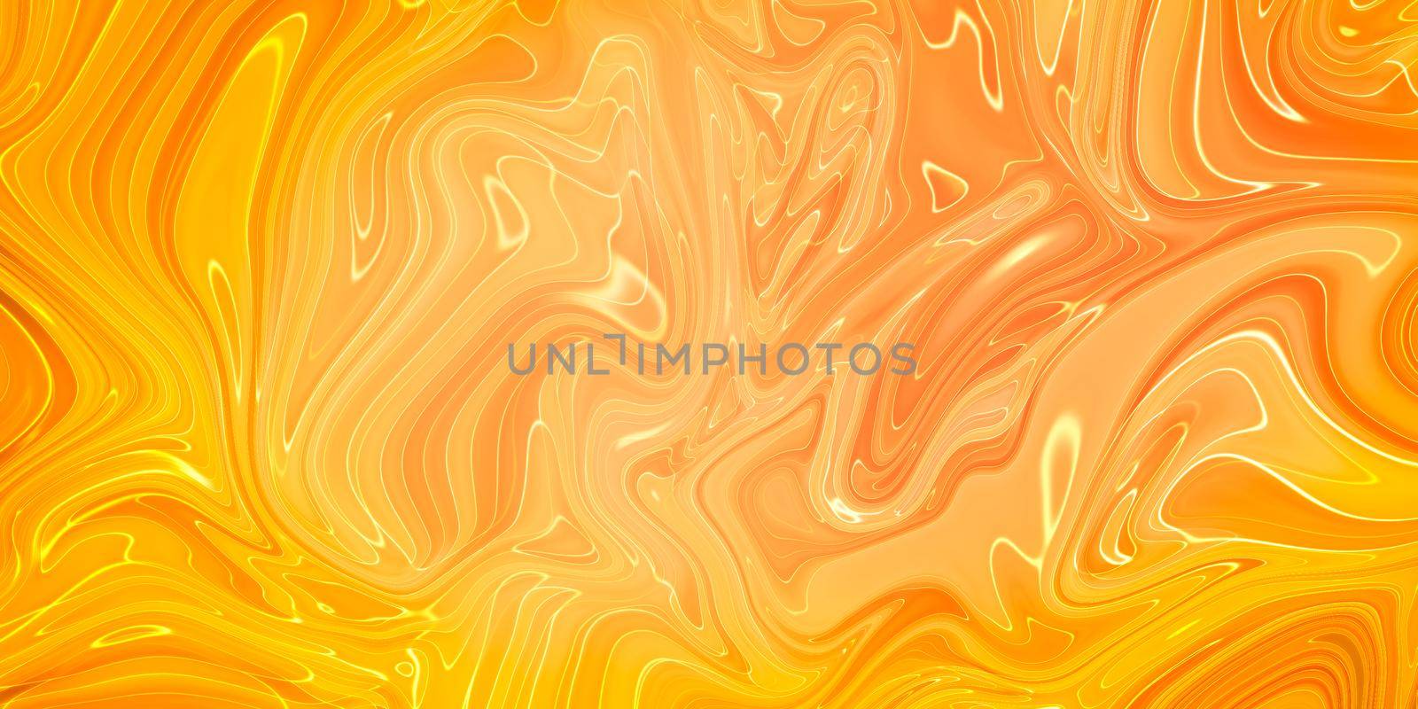 Abstract orange paint background. Acrylic texture with marble pattern by Benzoix