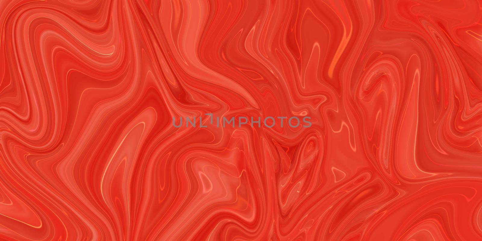 Creative abstract mixed coral color painting with marble effect, panorama by Benzoix