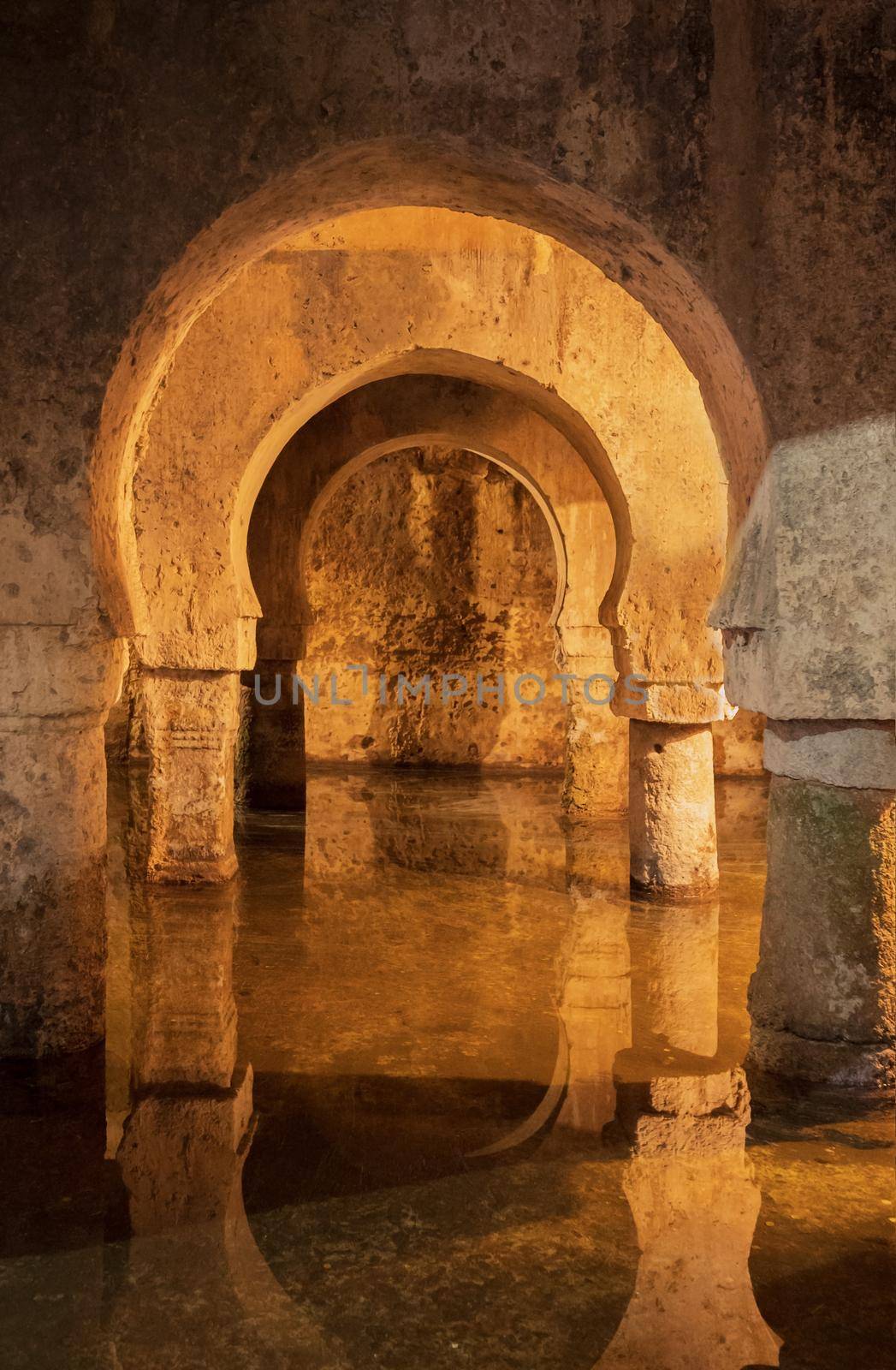 Caceres, Spain - March 4, 2022: Arab cistern in Caceres, Extremadura, built during the Medieval Muslims Rule in Spain. by HERRAEZ