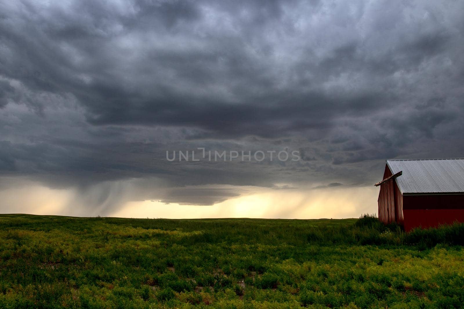 Prairie Storm Clouds Canada Saskatchewan Dramatic Summer