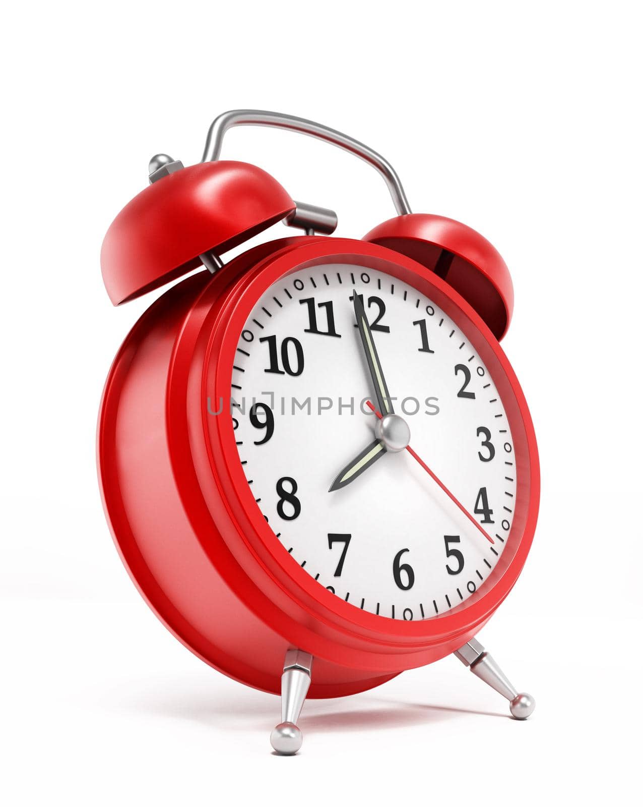 Red alarm clock by Simsek