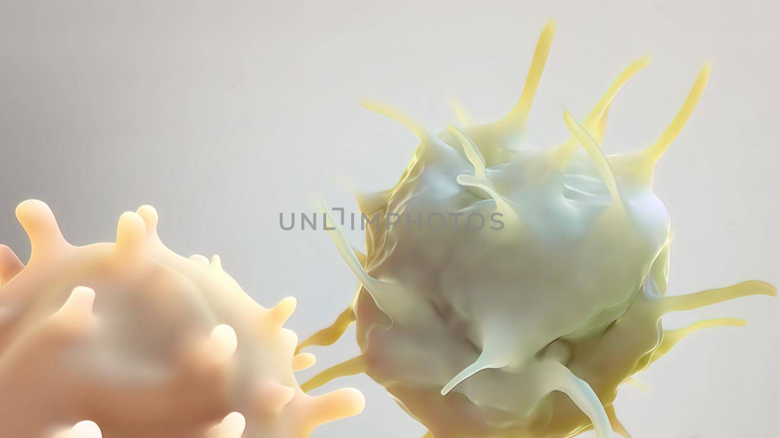 3D illustration Immune Cells Destroy Cancer Cells by creativepic