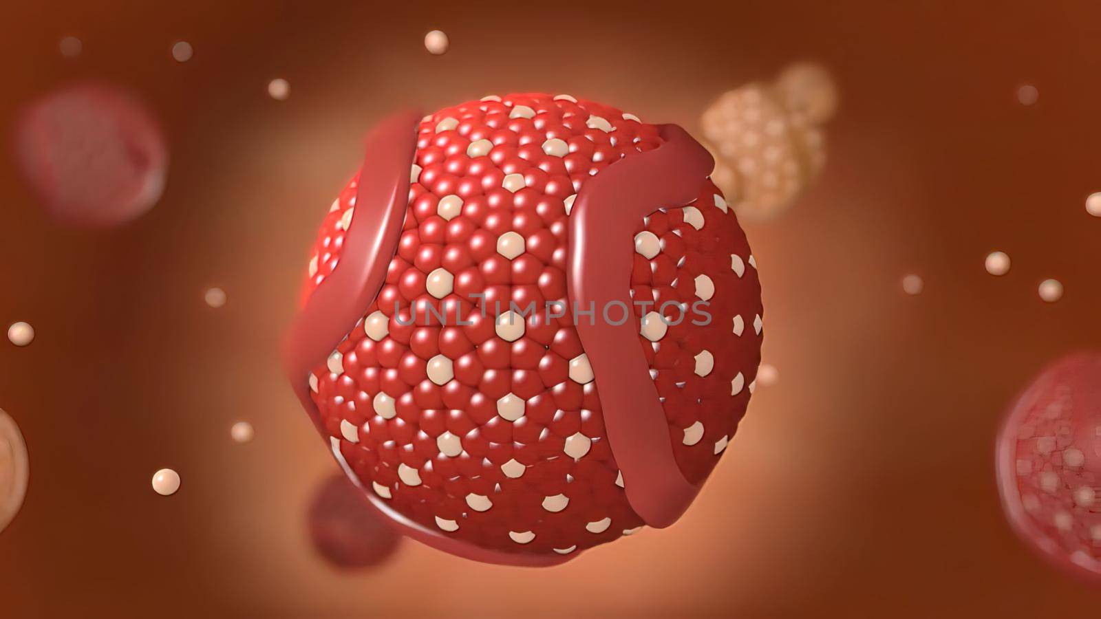 Atherosclerosis, Cholesterol And Other Substances In And On The Artery Walls. 3D illustration