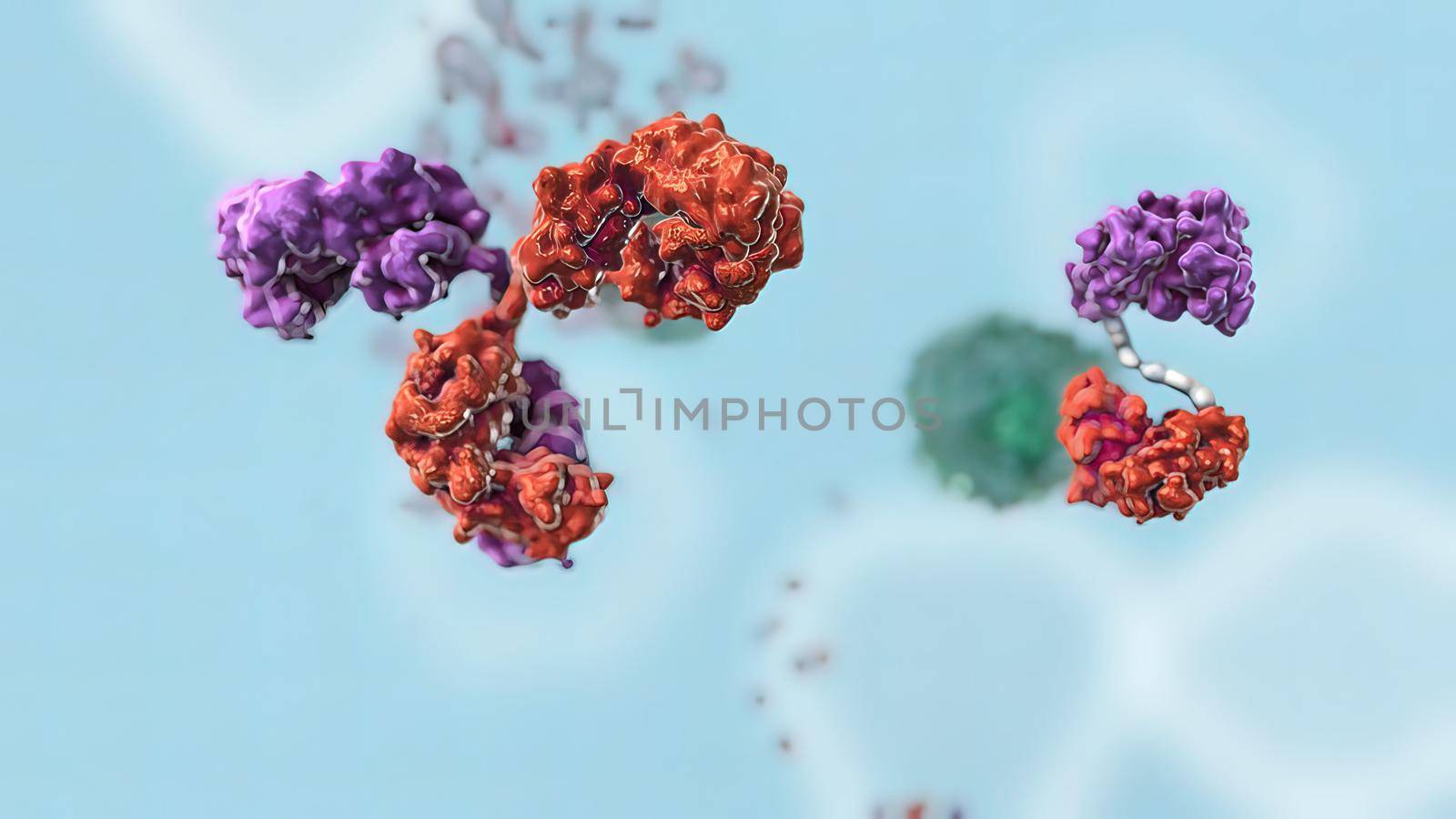 Antitumor - antibody 3d medical anatomy 3D Render