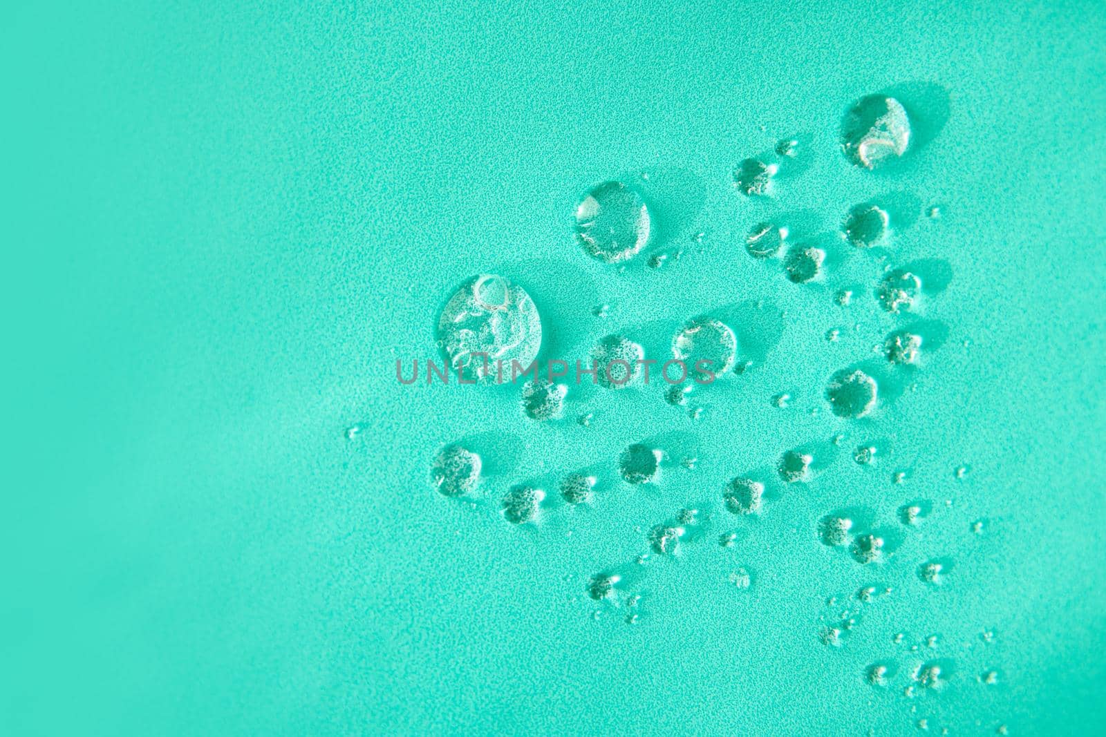 Colorful background with small waterdrops turquoise aqua by Demkat