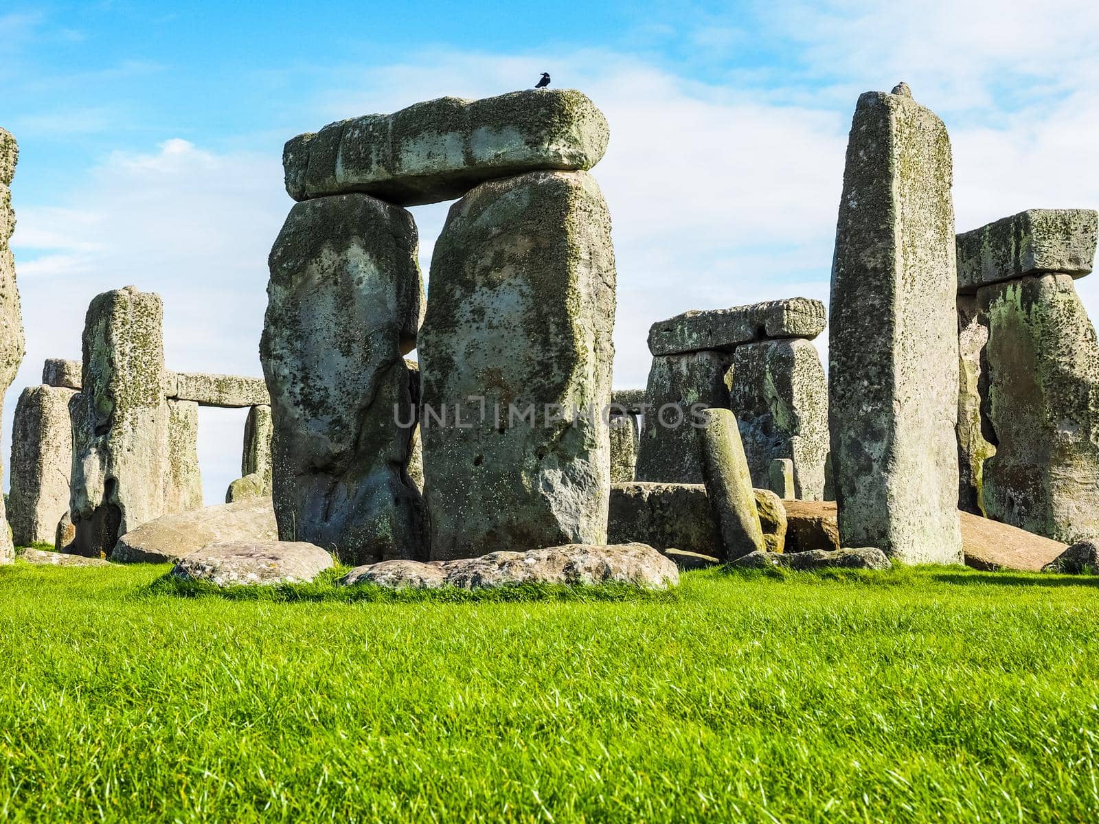Ruins of Stonehenge prehistoric megalithic stone monument in Wiltshire, England, UK HDR
