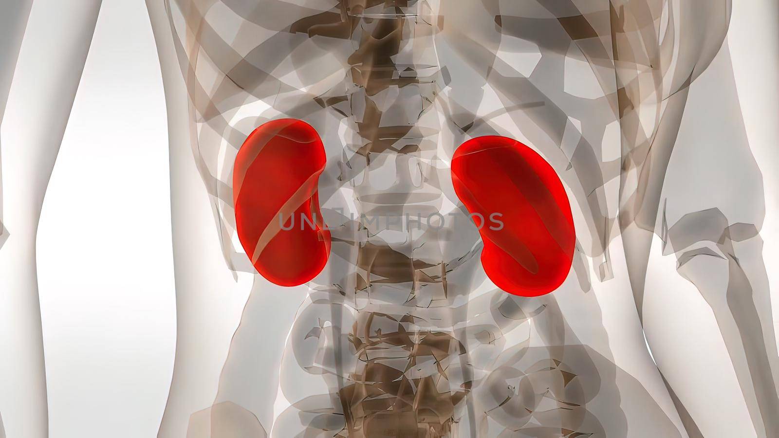 Medically accurate illustration of the kidneys by creativepic