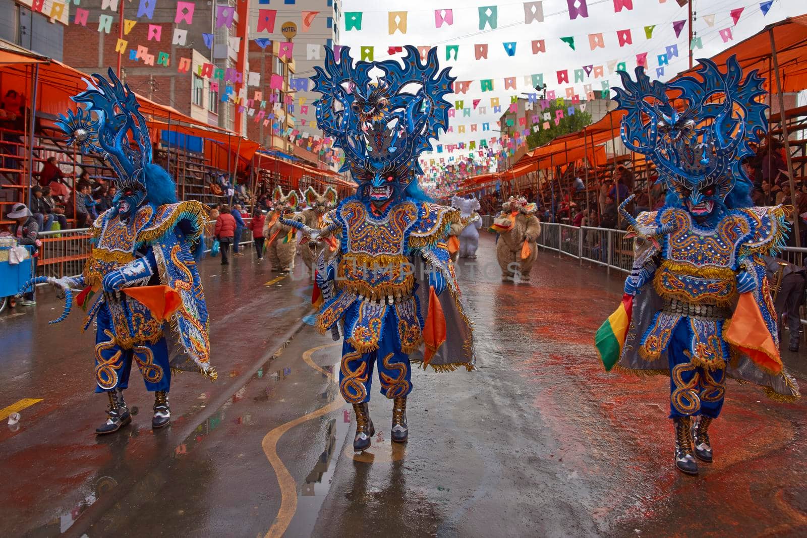 Diablada dancers at the Oruro Carnival by JeremyRichards