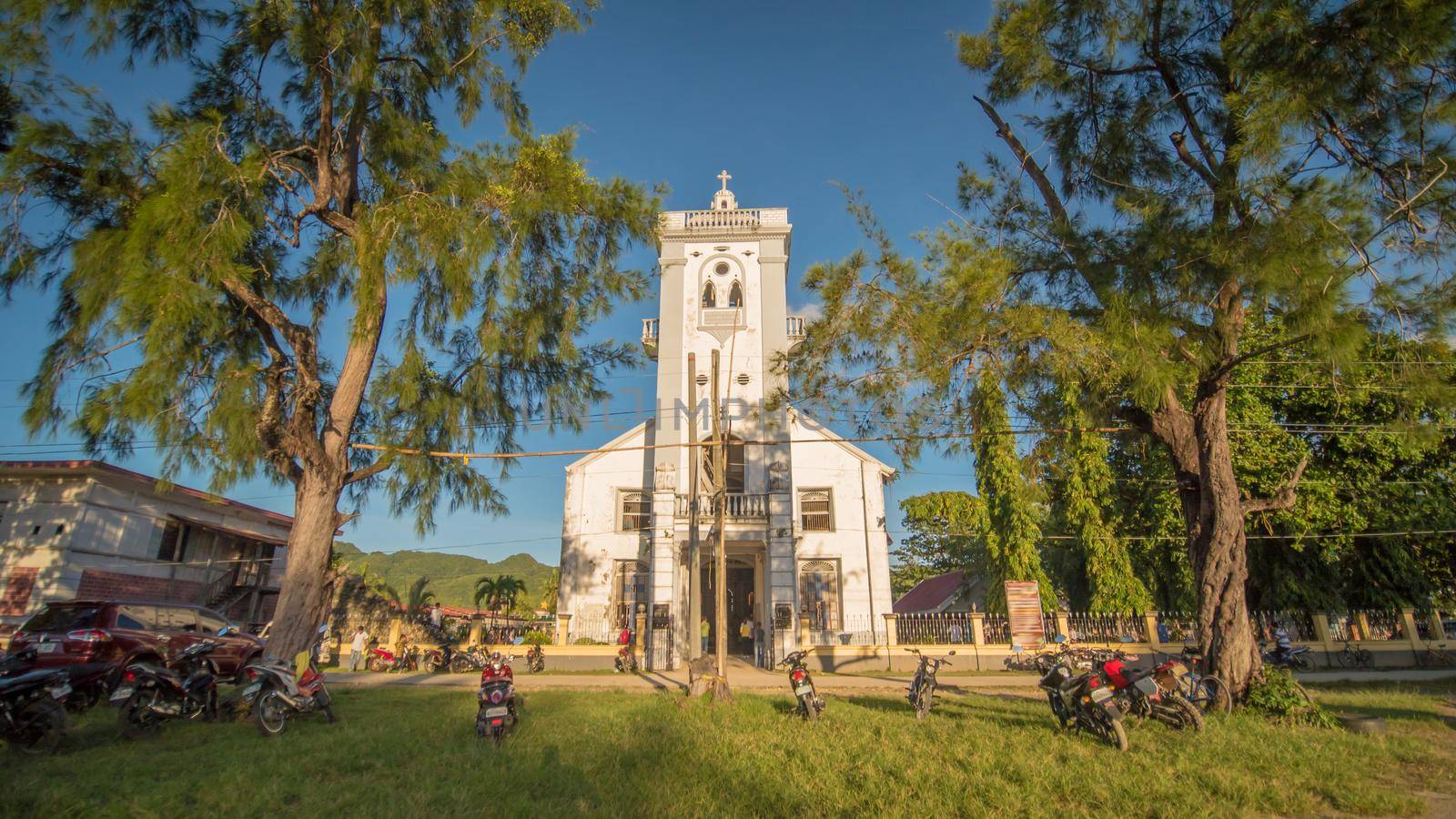 Catholic church in the City of Andes. Philippines. The island of Bohol