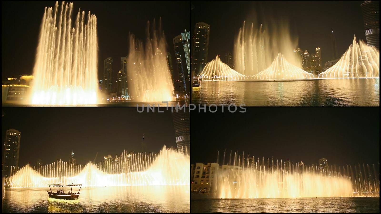 The Dubai Fountain in the Night. UAE 2014