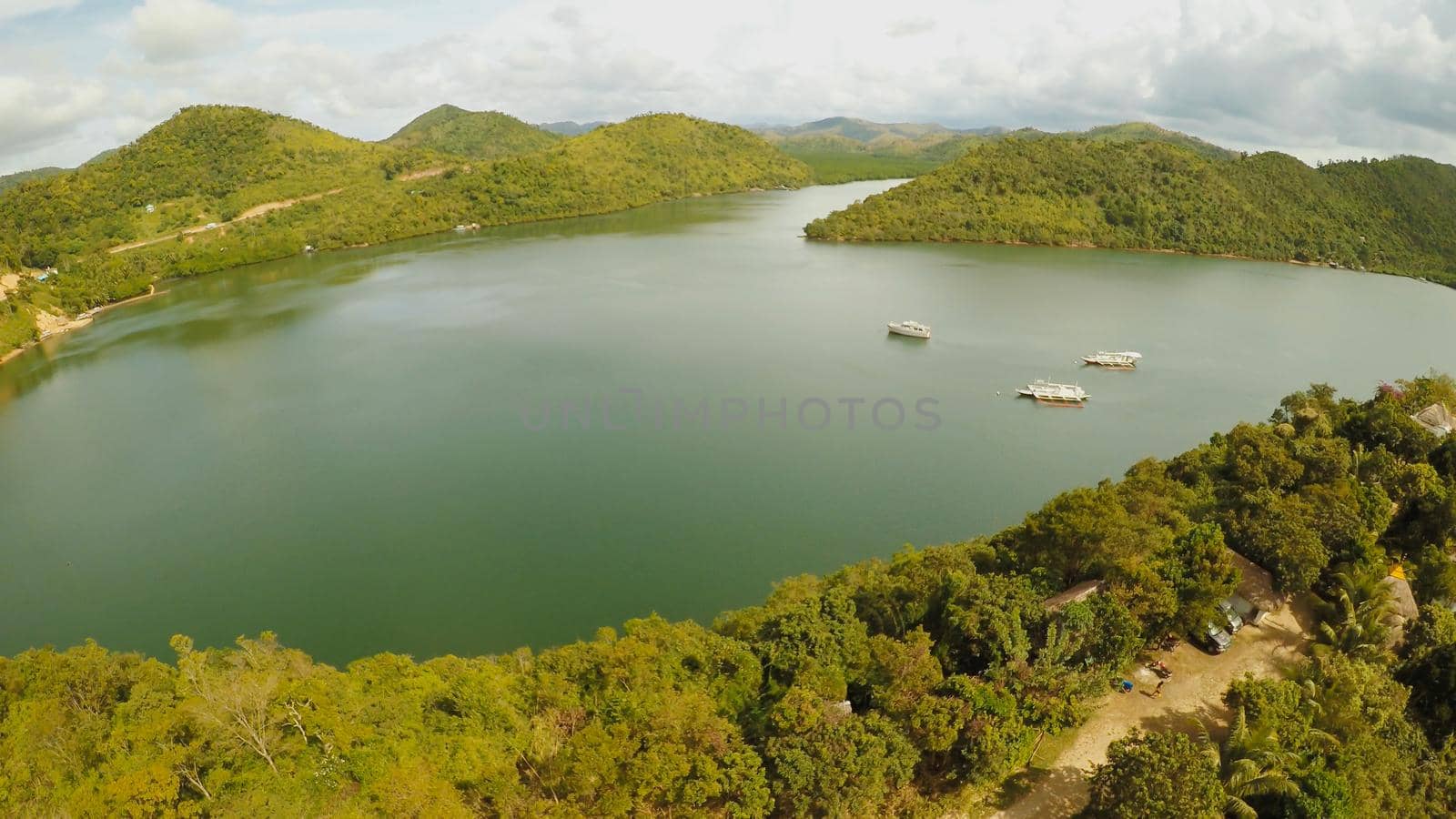 Philippine nature. Hills and islands. Busuanga Island. Coron Palawan