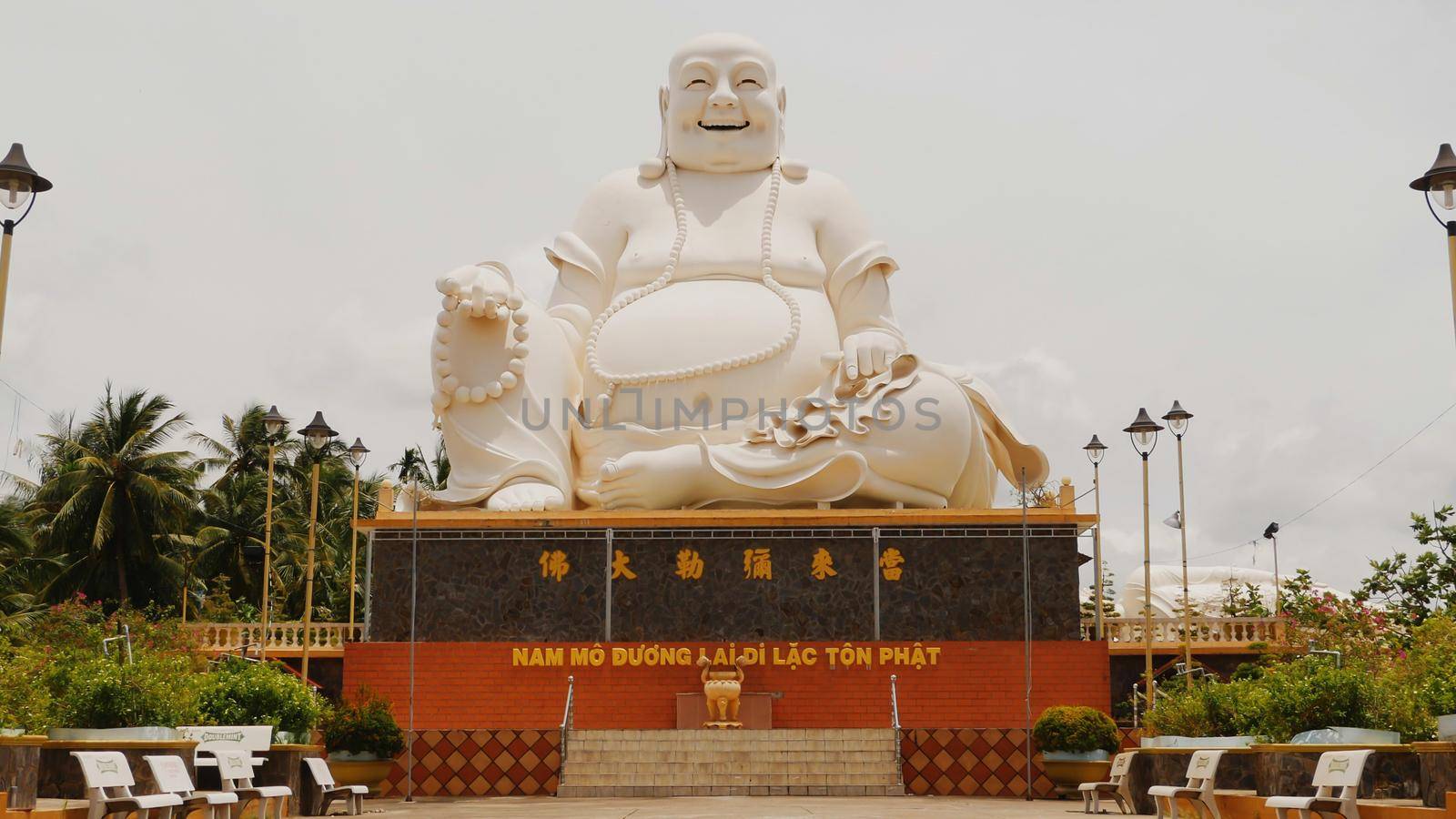 Statue of the Buddha. Temple of the Buddha. Vietnam