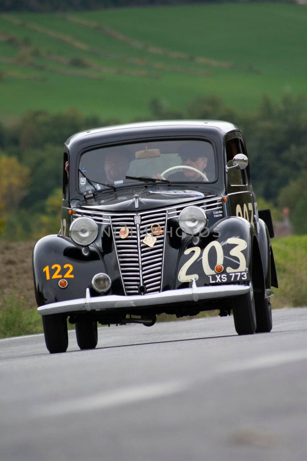 FIAT 1099 MUSONE 1947 on an old racing car in rally Mille Miglia 2020 the famous italian historical race (1927-1957) by massimocampanari