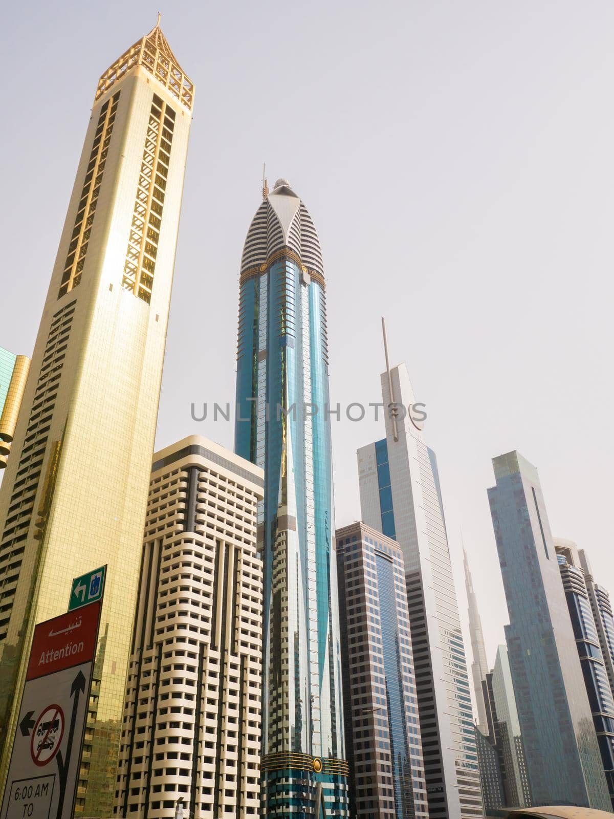 Skyscrapers on Sheikh Zayed Road in Dubai