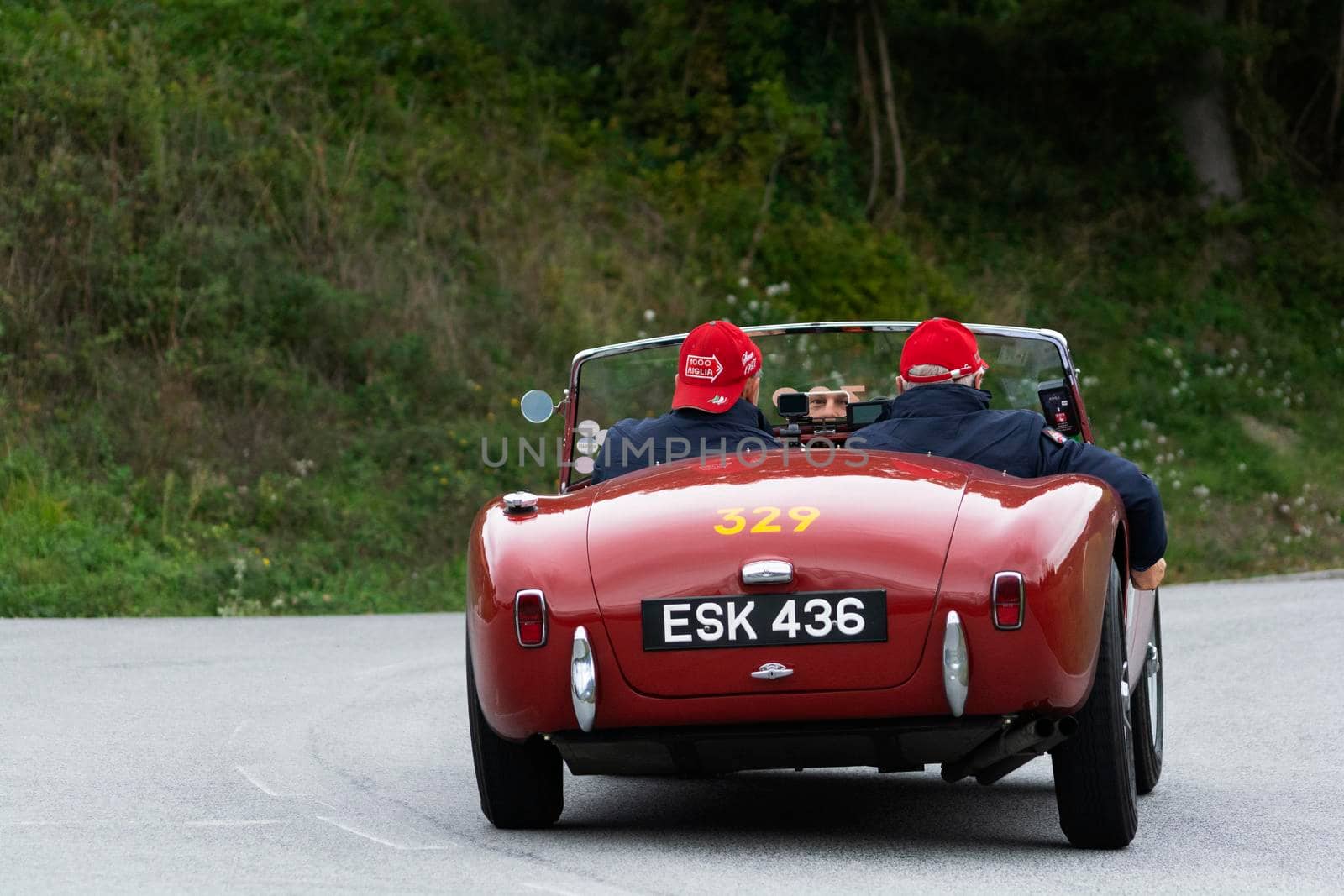 AC ACE 1955 an old racing car in rally Mille Miglia 2020 the famous italian historical race by massimocampanari