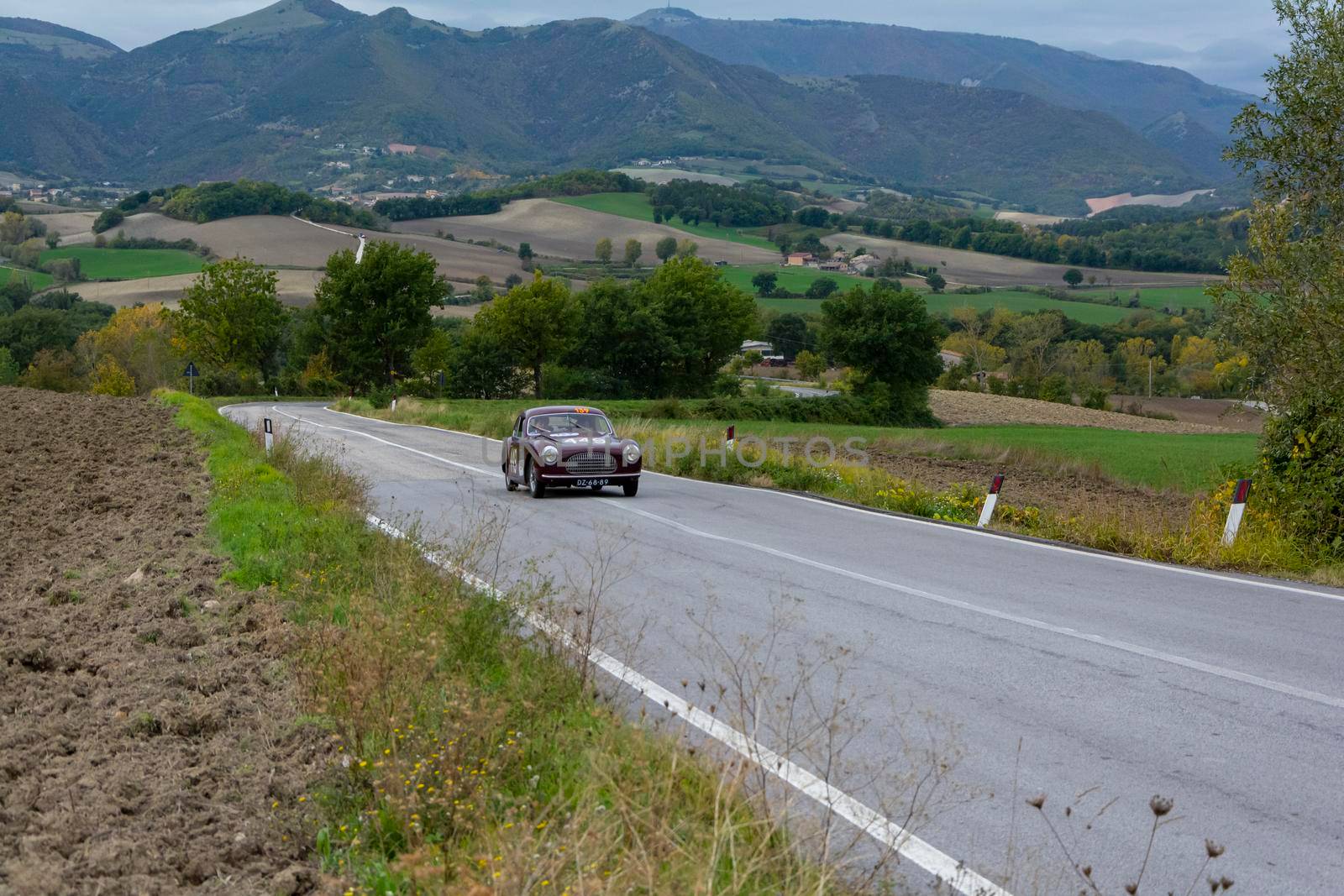 CISITALIA 202 SC BERLINETTA PININ FARINA 1948 on an old racing car in rally Mille Miglia 2020 the famous italian historical race (1927-1957) by massimocampanari