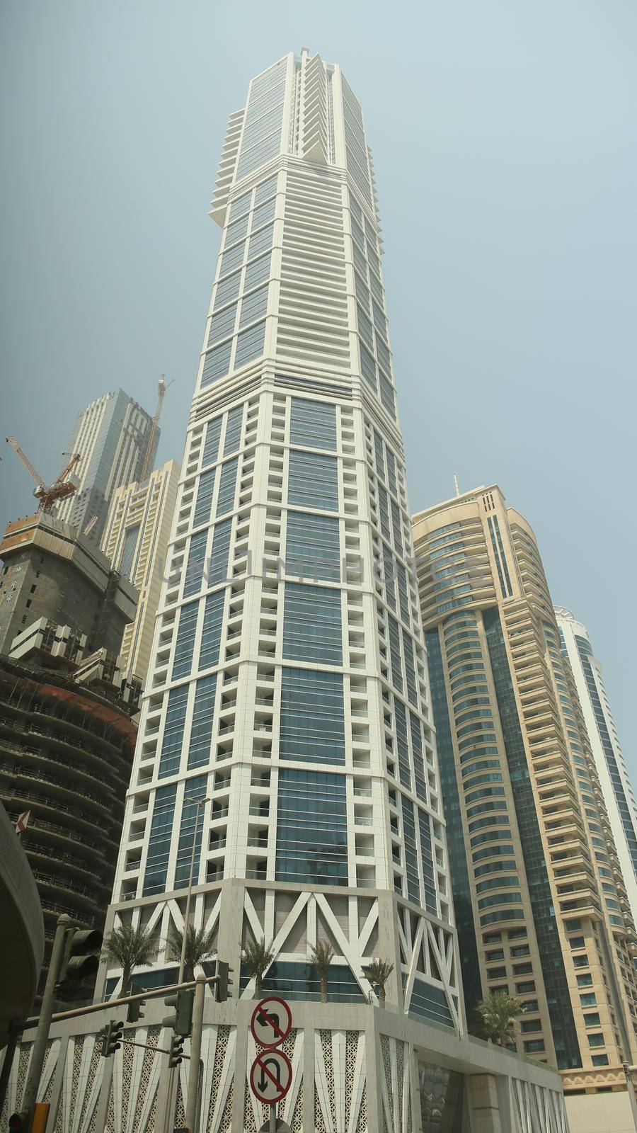 Residential skyscrapers with apartments in Dubai. UAE. by DovidPro