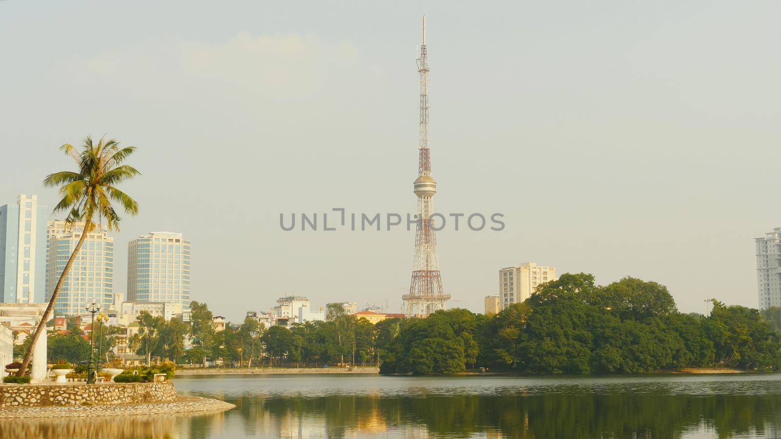 Tv tower in Hanoi city. Vietnam. 2016 year. by DovidPro