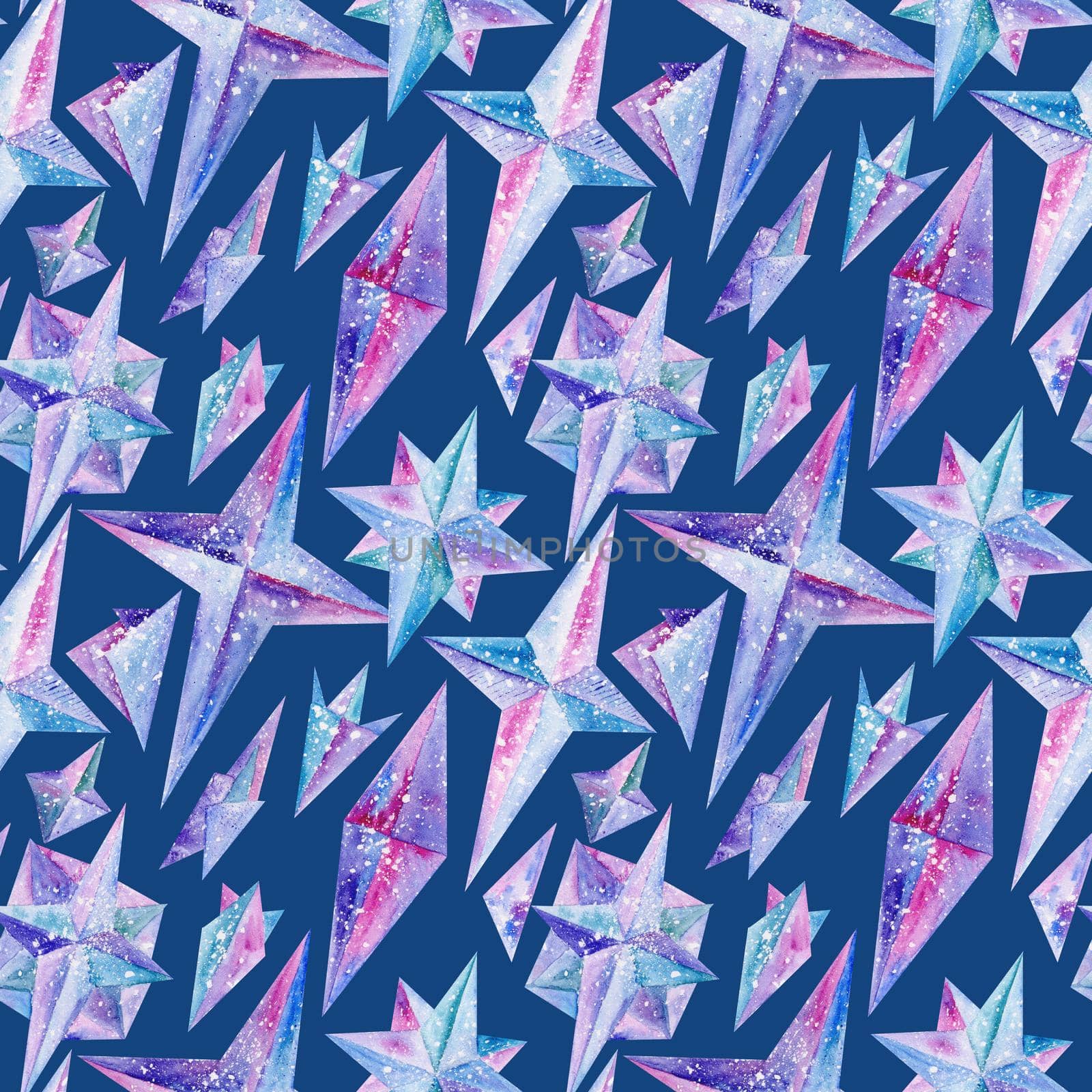 Seamless light background with star and sparkle shapes for wallpaper and textile design
