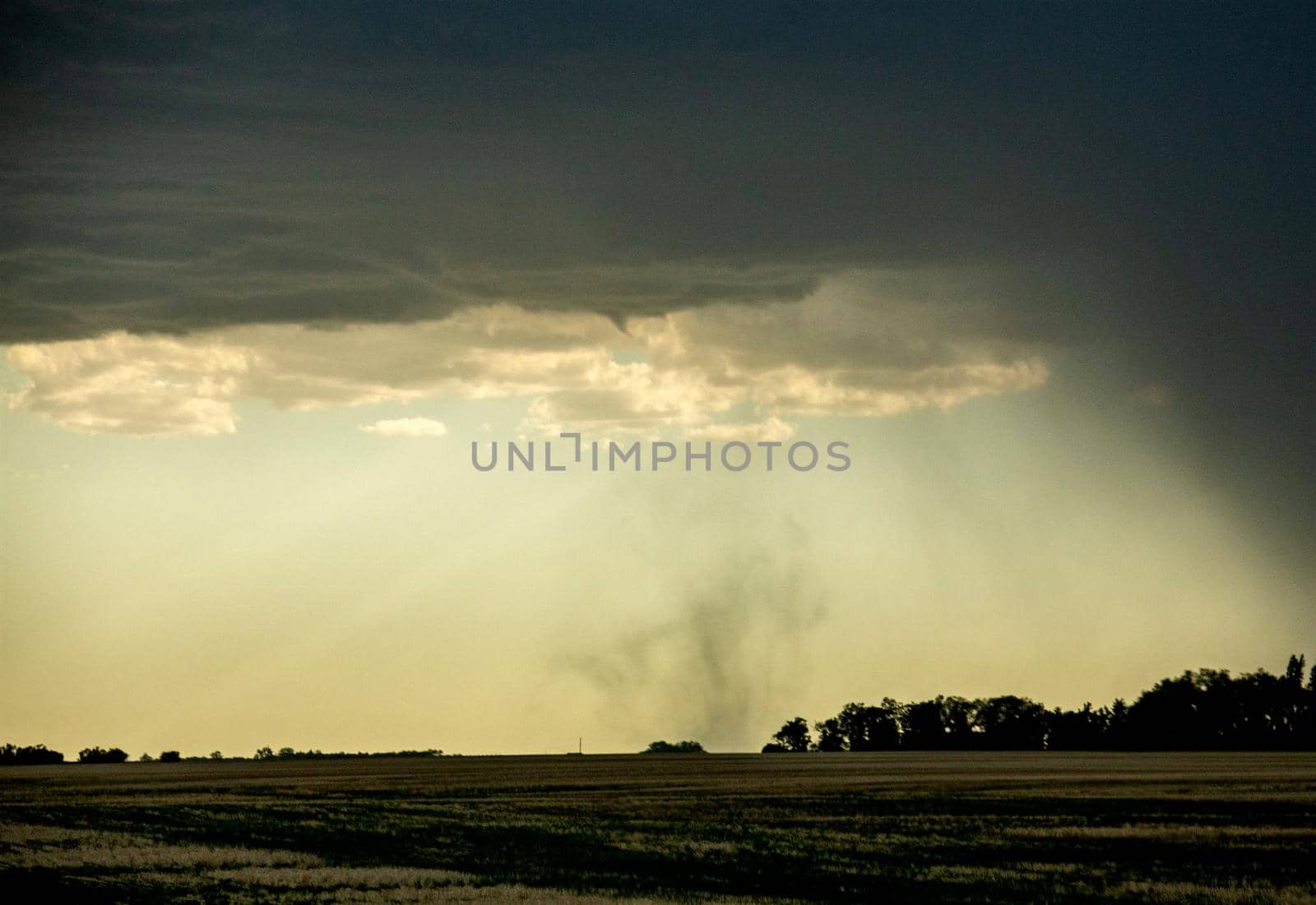 Prairie Storm Clouds in Saskatchewan Canada Rural