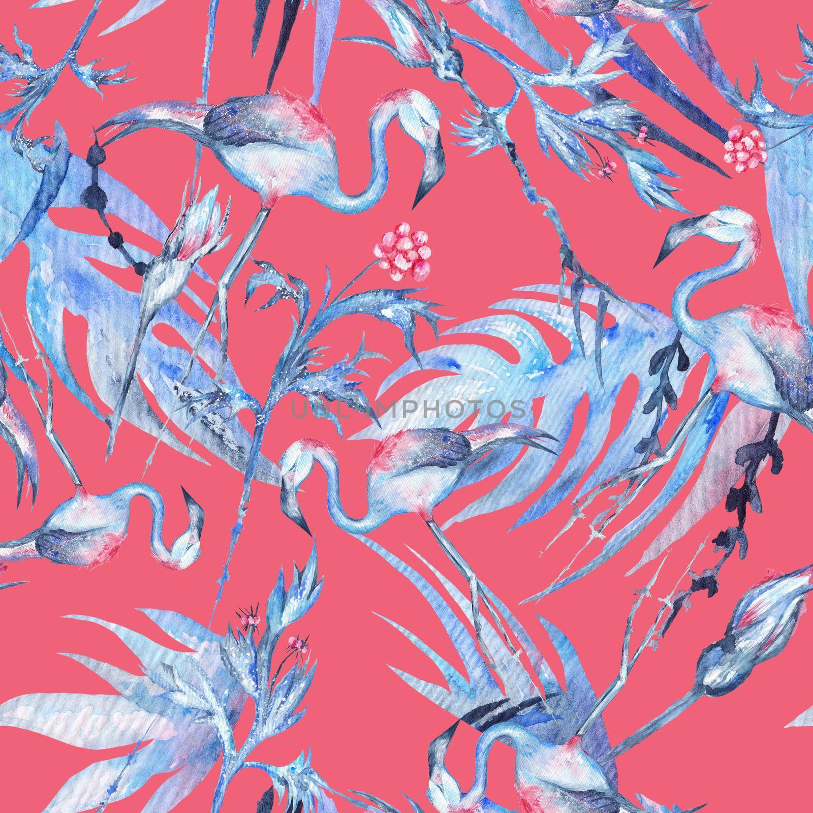 Tropical Watercolor Pattern by kisika