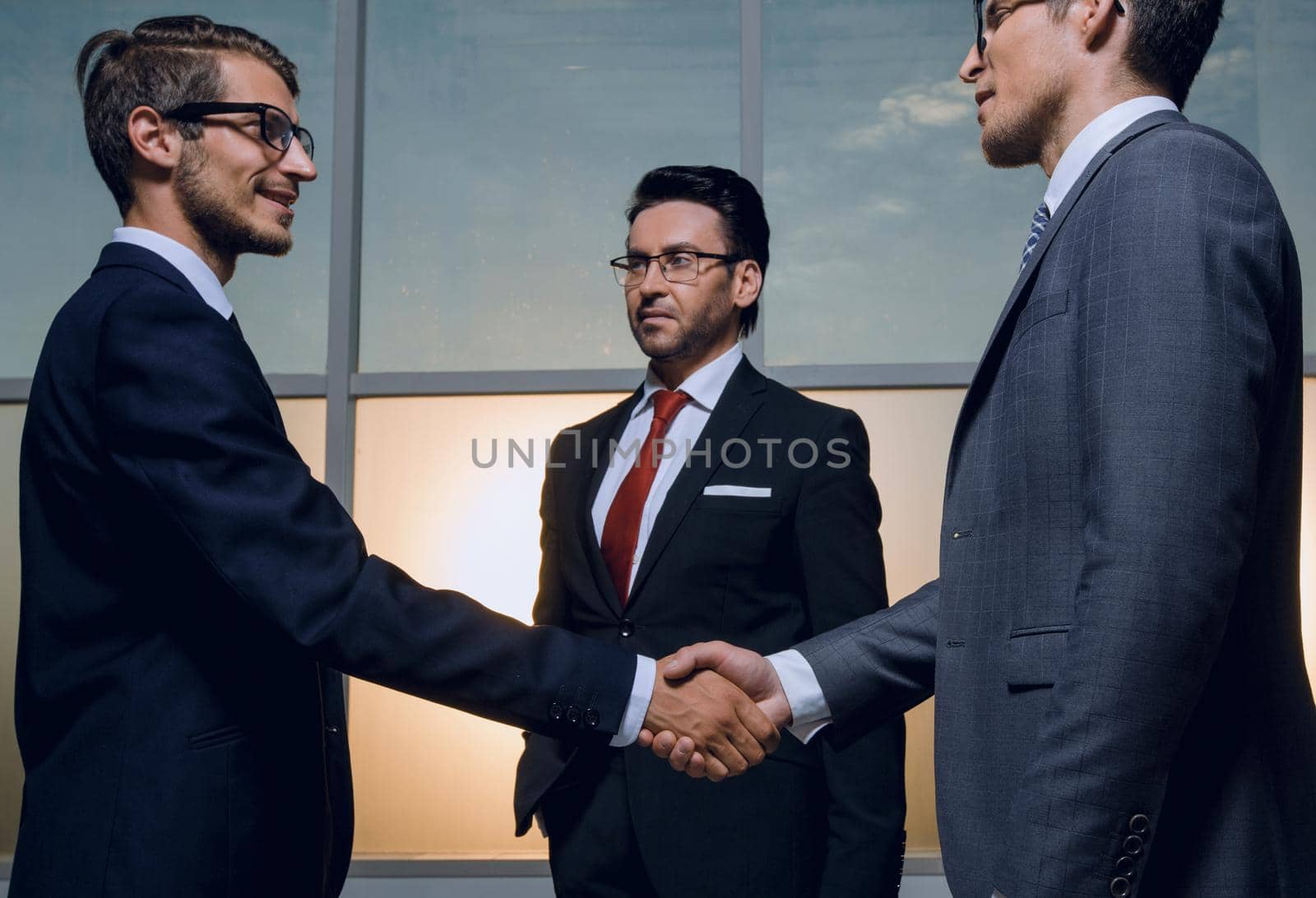 business partners shake hands.business concept