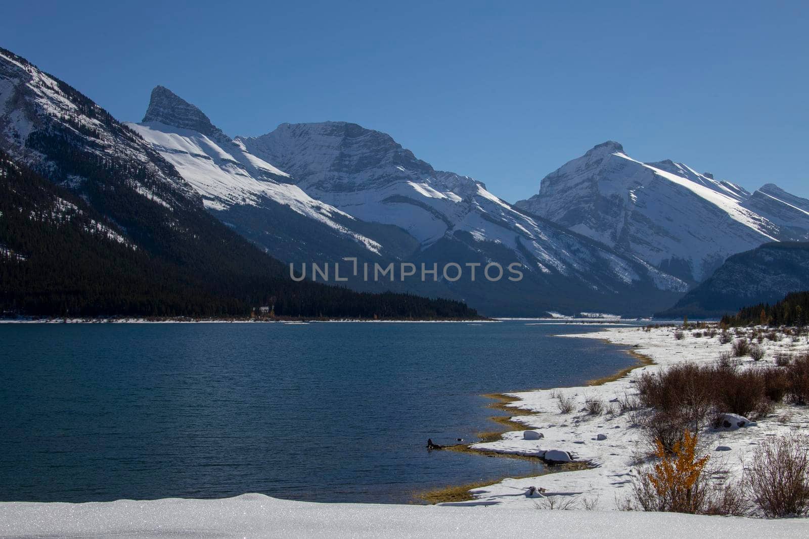 Rocky Mountains Winter Fall by pictureguy