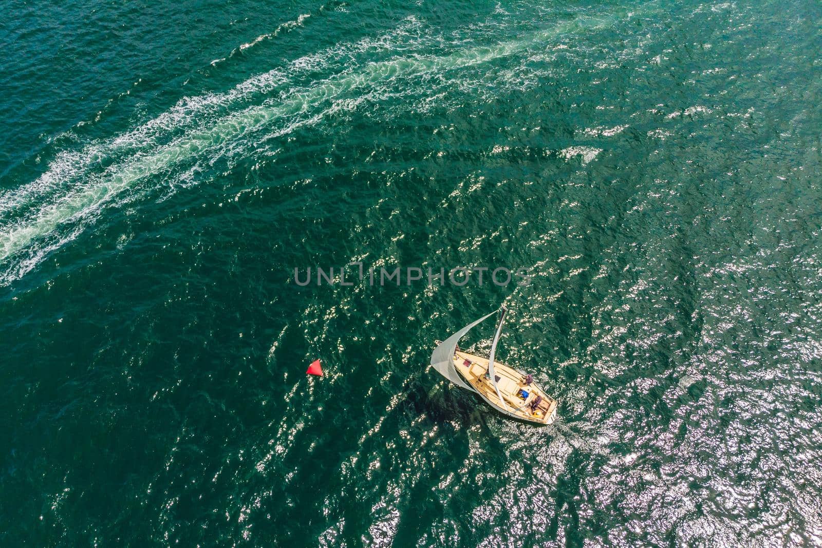 Sailing yachts regatta. Series yachts and ships. photo from drone by galitskaya