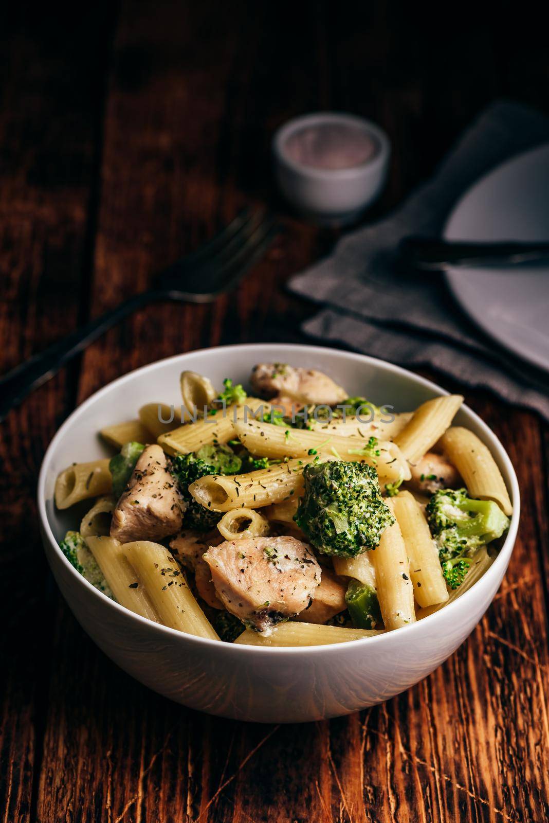 Pasta with chicken and broccoli by Seva_blsv