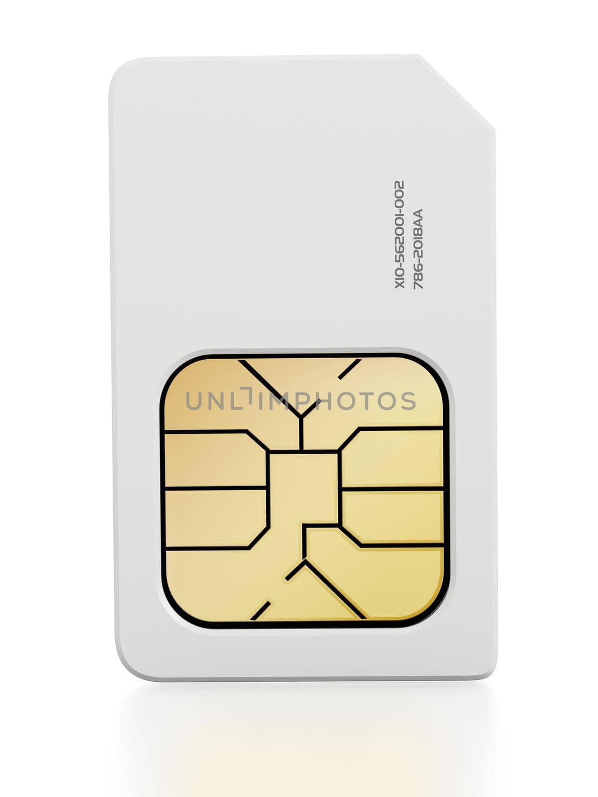 SIM Card isolated on white background