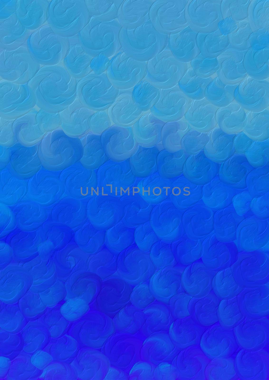 Background. Abstract oil painting on canvas. Blue circles and spots. Design of your banner or screen saver for networks.