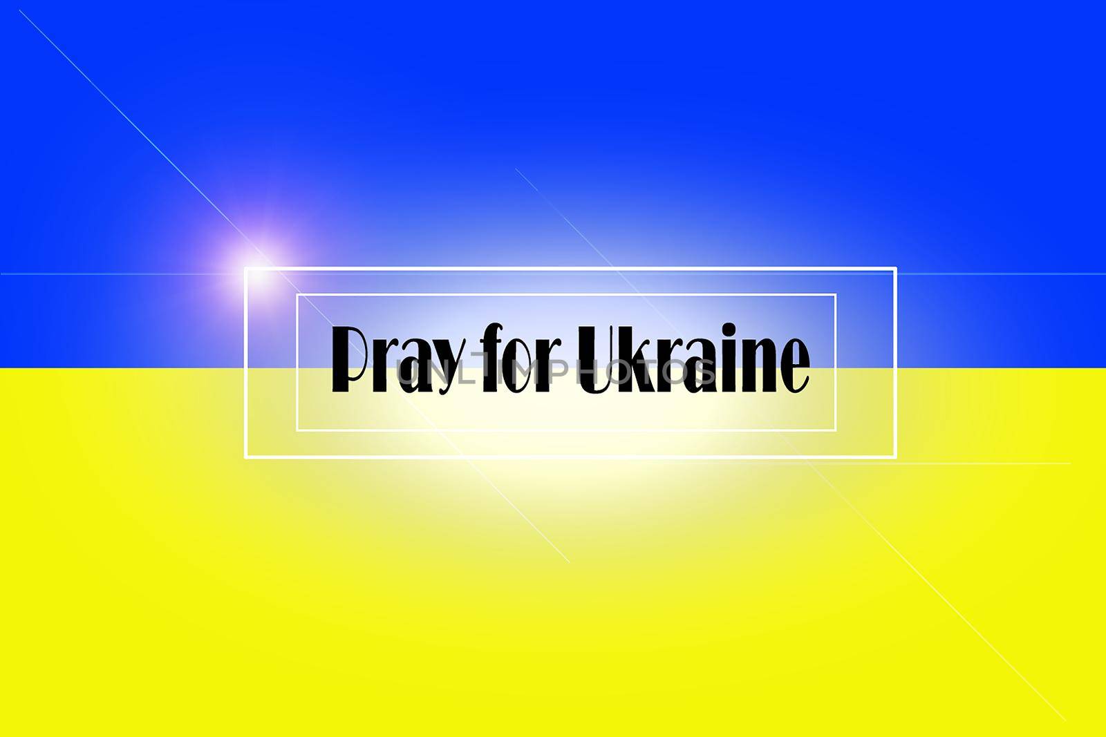 Pray for Ukraine, Ukraine flag praying concept illustration. Pray For Ukraine peace and Save Ukraine.