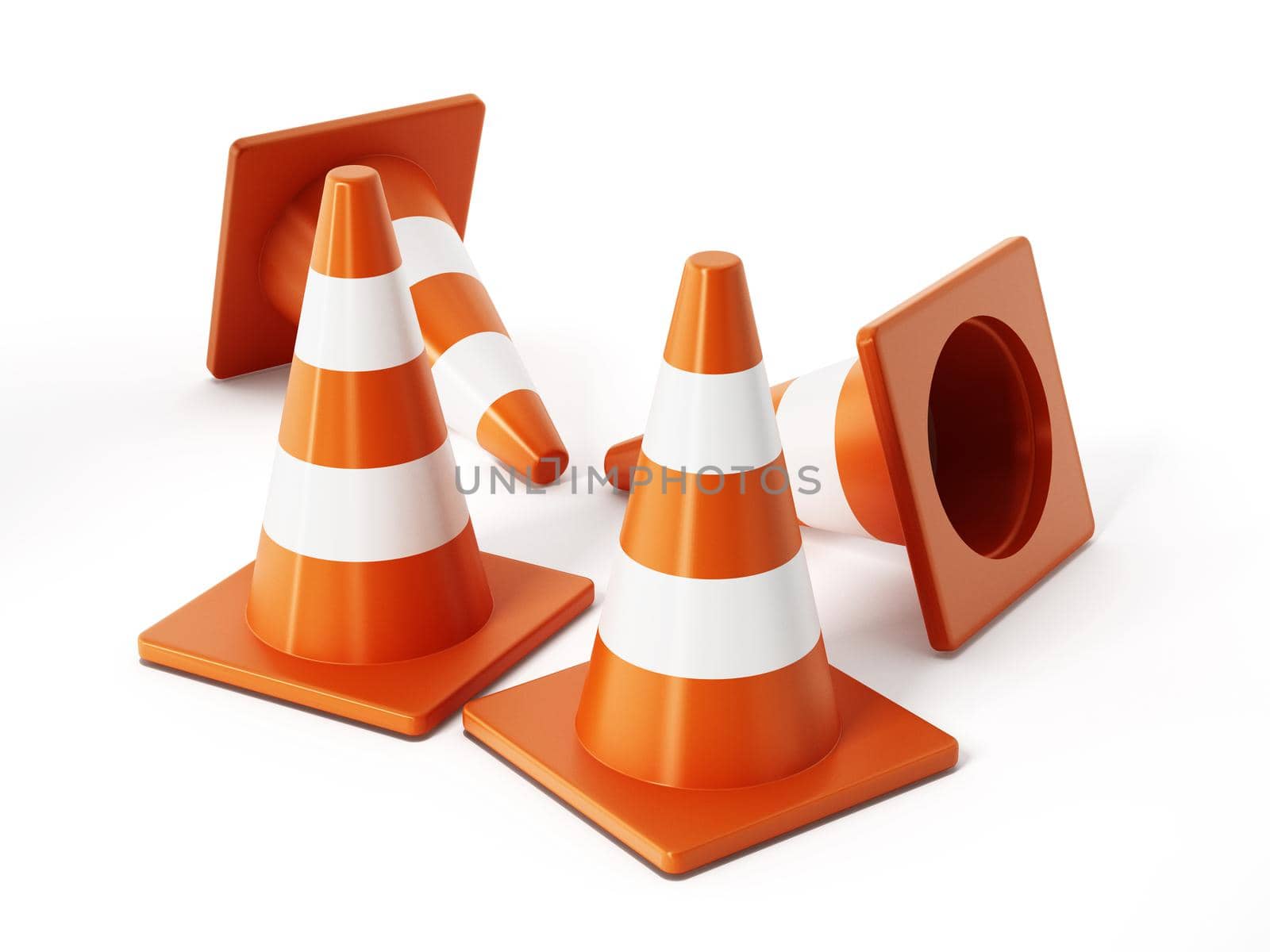 Traffic cones by Simsek