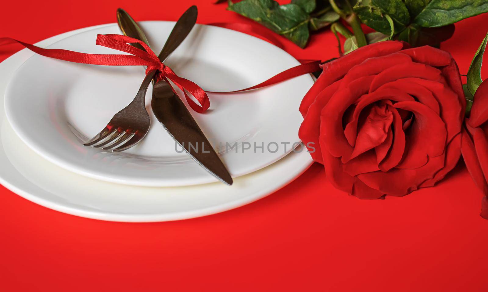 Romantic dinner for the beloved. Selective focus. by mila1784