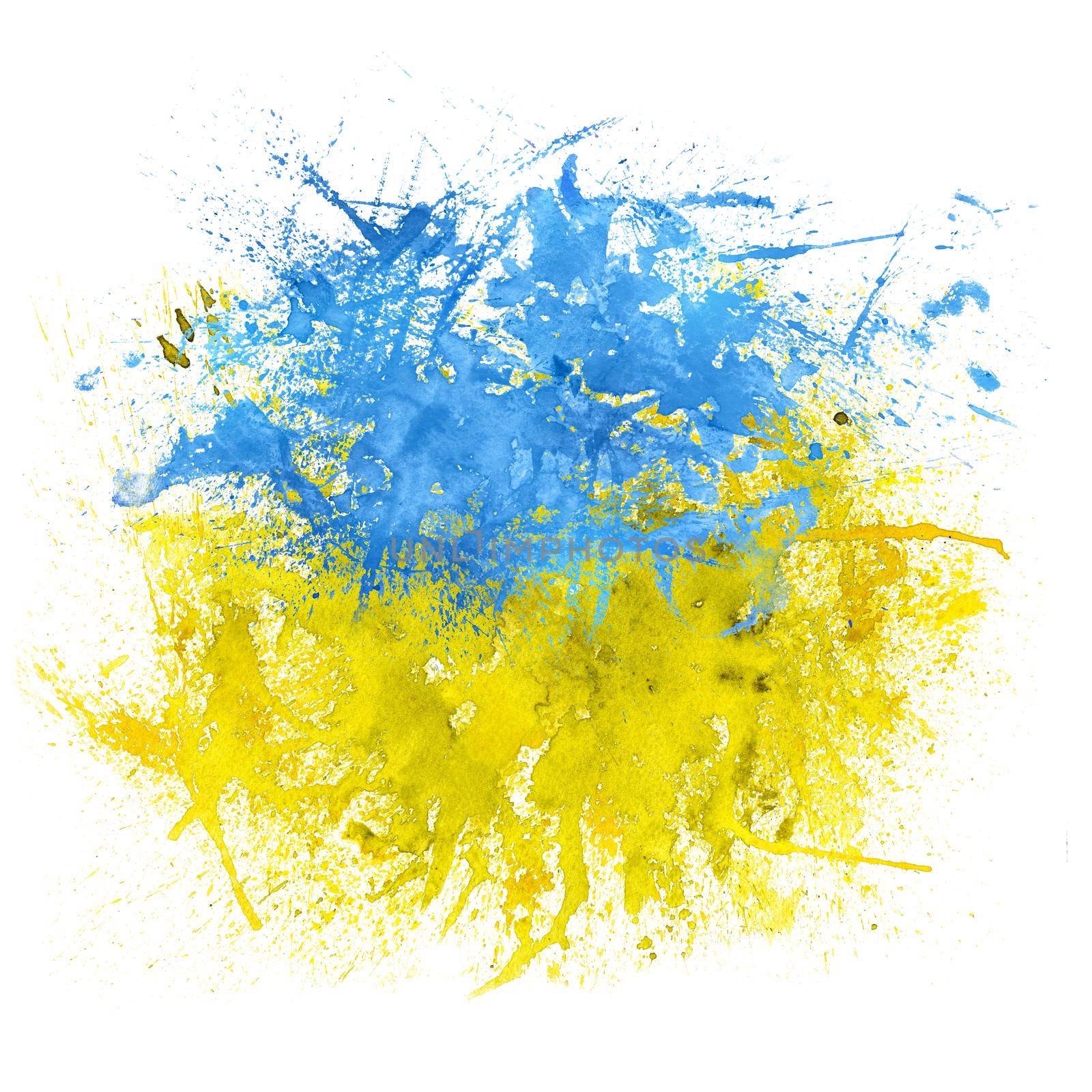 Creative political illustration with Ukraine symbol