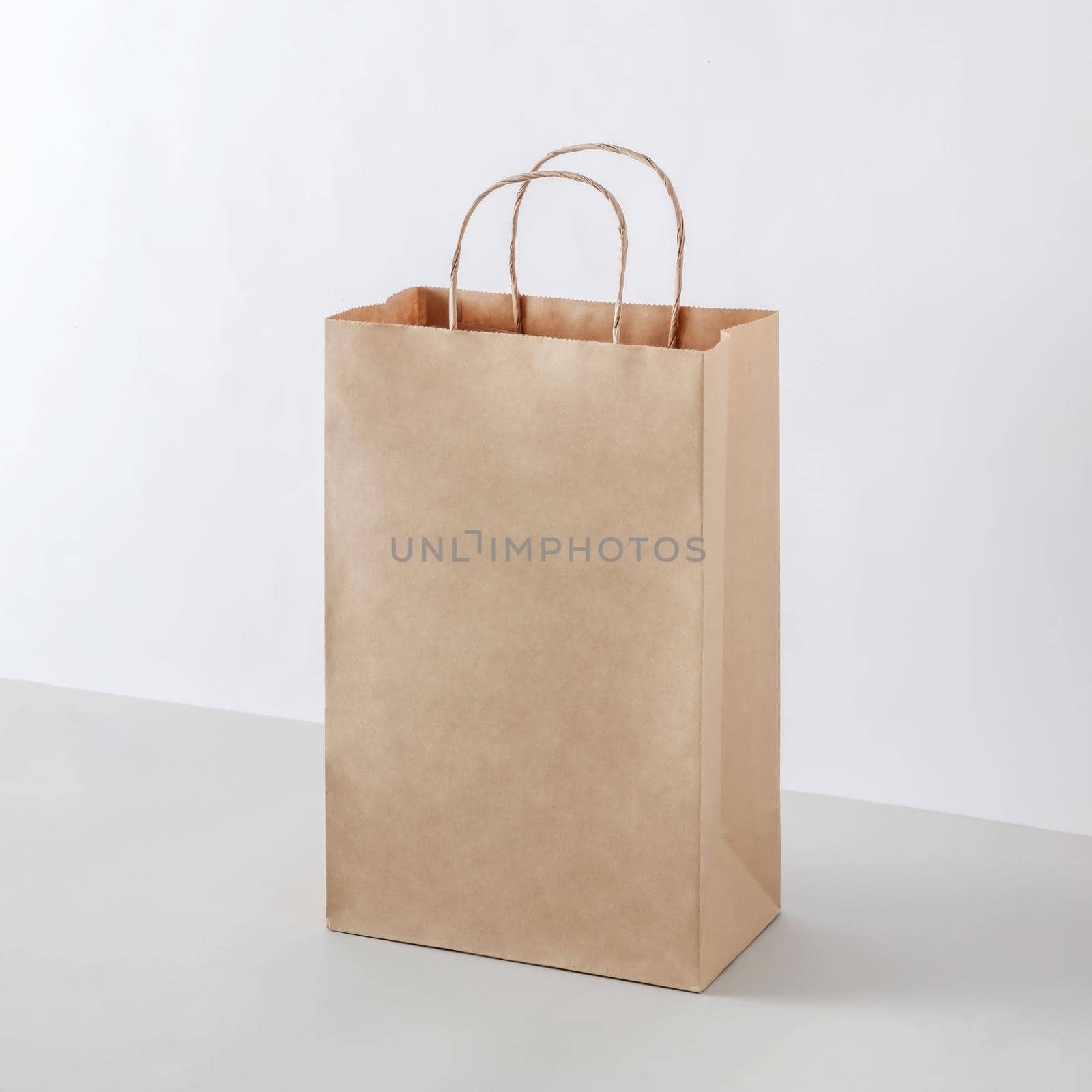 Cardboard package as a mockup for a business selling a purchase in a store. Paper for recycling and delivery.