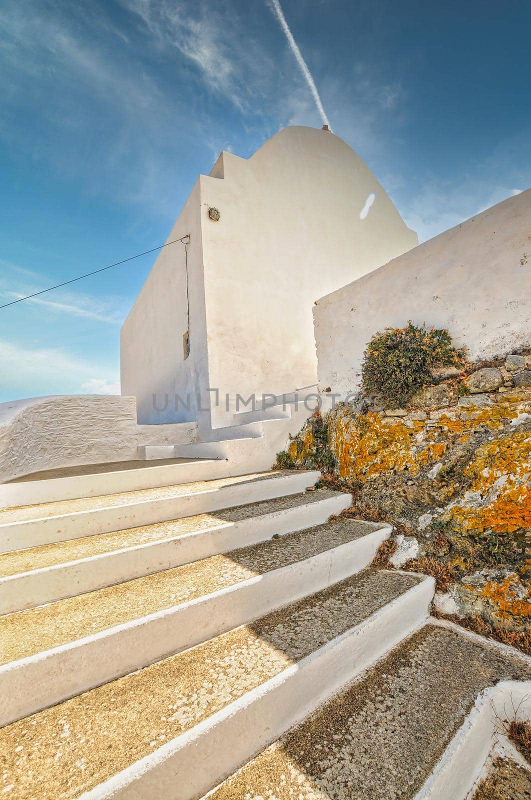 Traditional Chora village in the beautiful island of Serifos in Cyclades, Greece