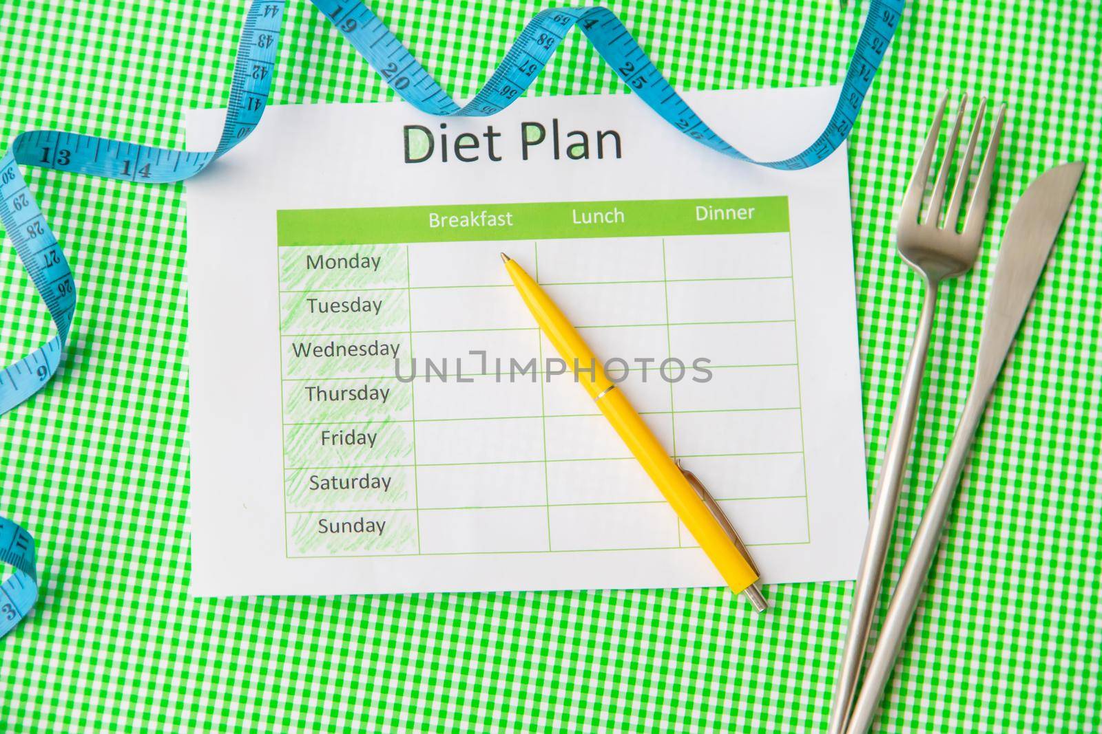 Weekly diet plan. The concept of proper nutrition. Selective focus. nature.