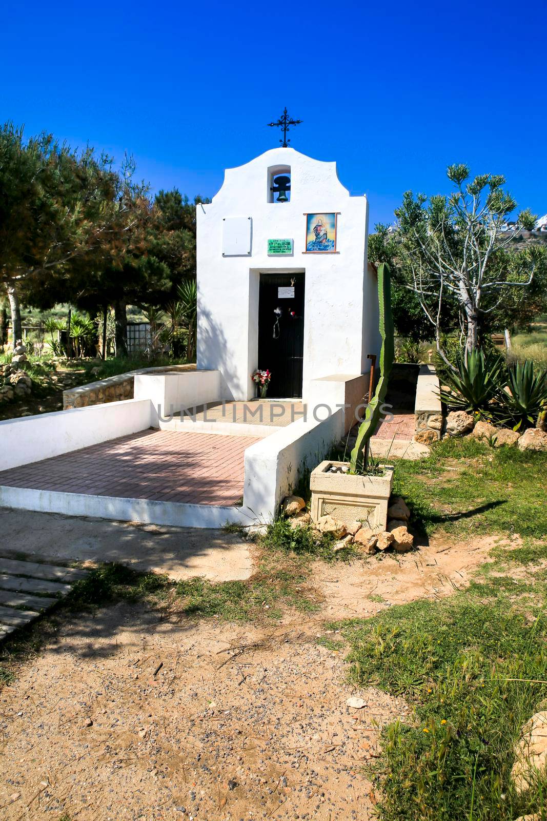 Hermitage of the Santa Pola Lighthouse seascape by soniabonet